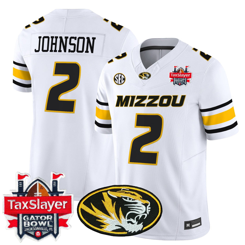 Men's Missouri Tigers 2025 Gator Bowl Vapor Limited Jersey - All Stitched