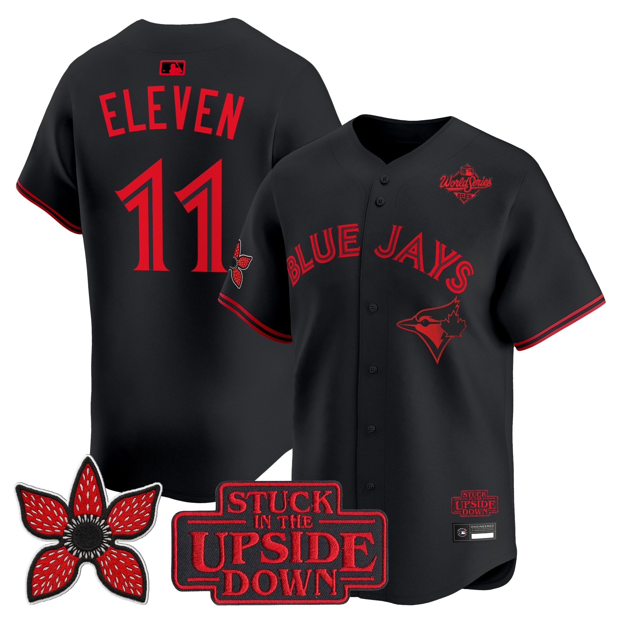 Toronto Blue Jays 'Stranger Things Edition' Vapor Premier Limited Jersey - All Stitched
