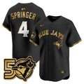 Men's Toronto Blue Jays 50 Seasons Patch Vapor Premier Limited Jersey - All Stitched