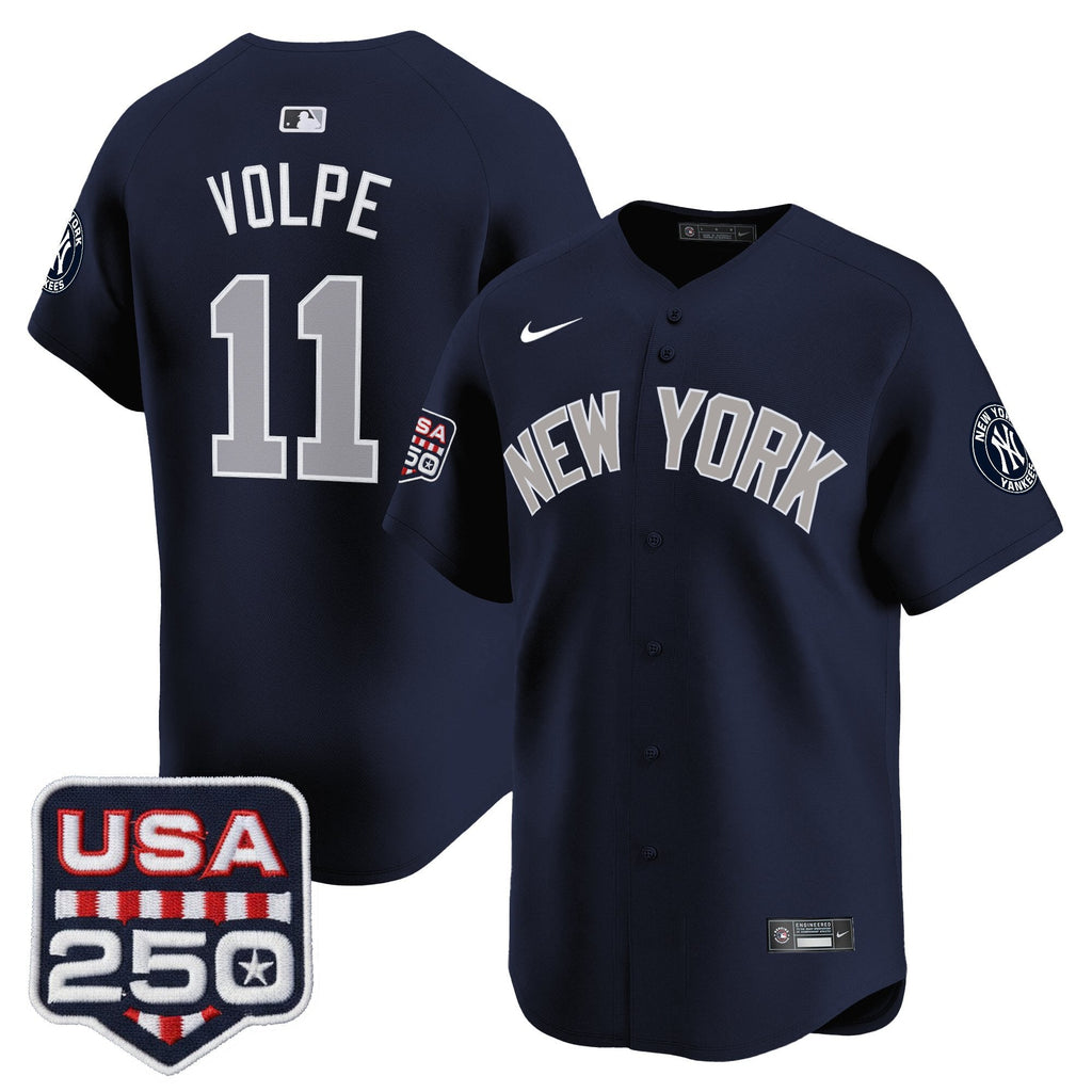 Men's New York Yankees 250America Patch Vapor Premier Limited Jersey - All Stitched
