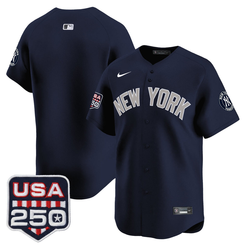 Men's New York Yankees 250America Patch Vapor Premier Limited Jersey - All Stitched