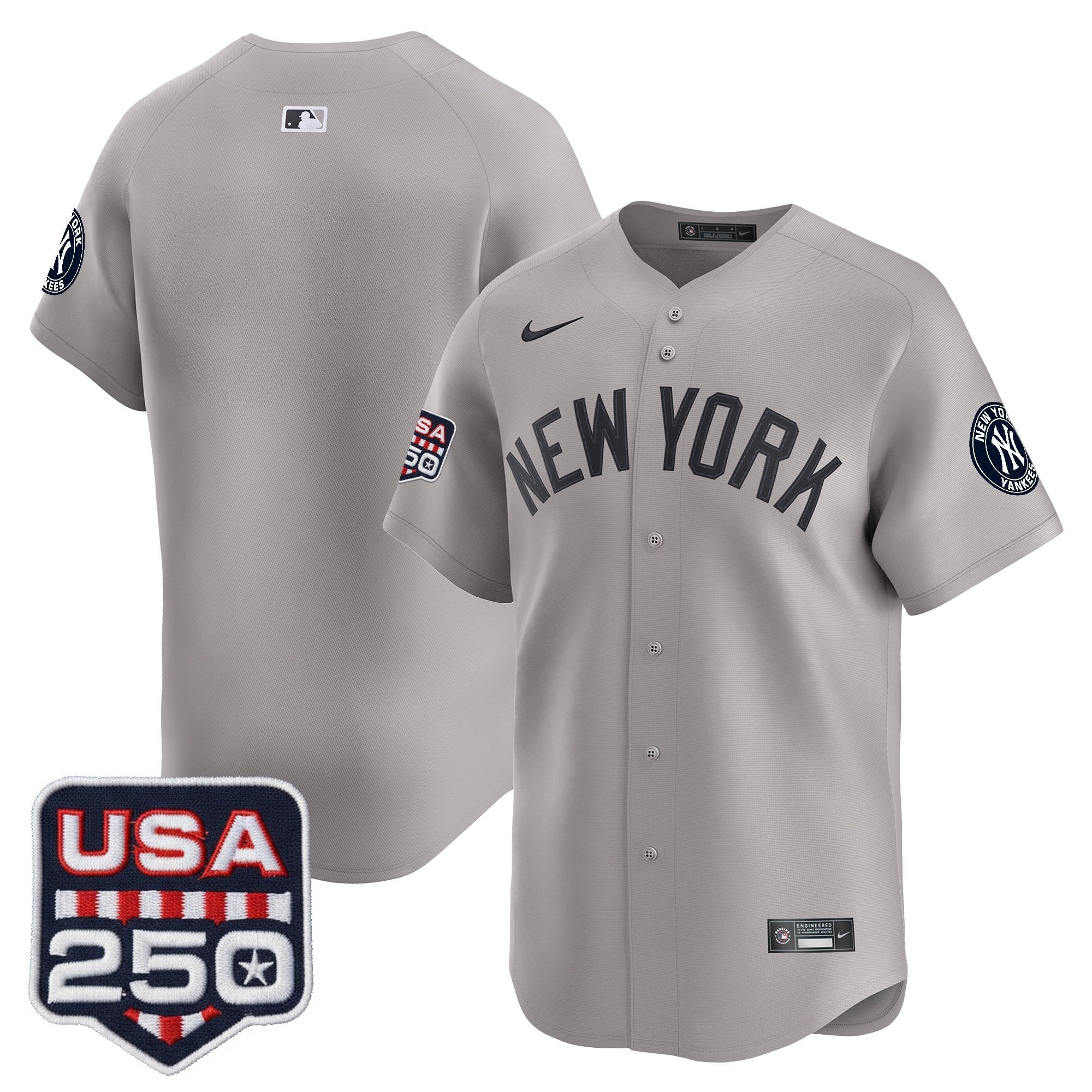 Men's New York Yankees 250America Patch Vapor Premier Limited Jersey - All Stitched