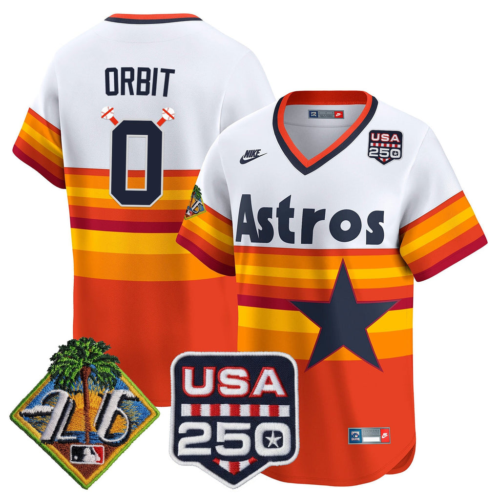 Men's Houston Astros 2026 Spring Training & 250America Patch Vapor Premier Limited Jersey - All Stitched