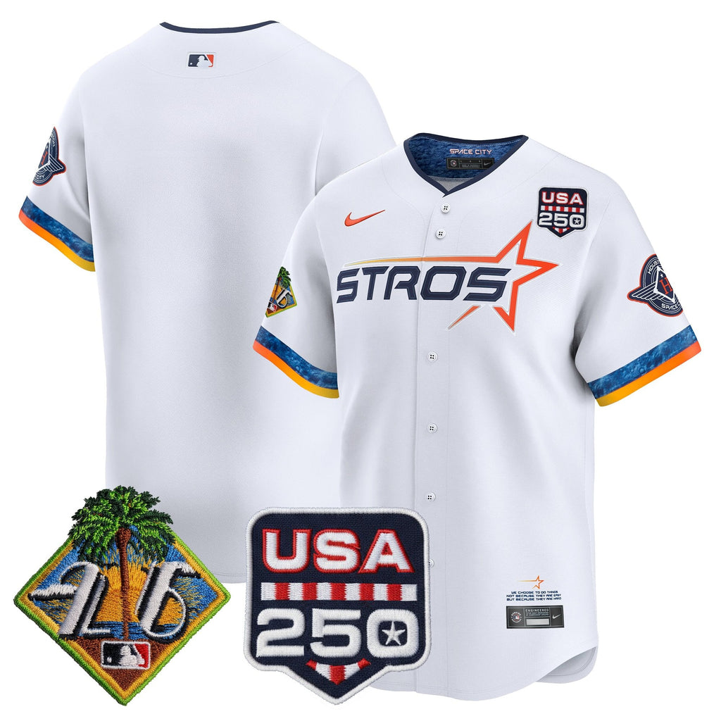 Men's Houston Astros 2026 Spring Training & 250America Patch Vapor Premier Limited Jersey - All Stitched