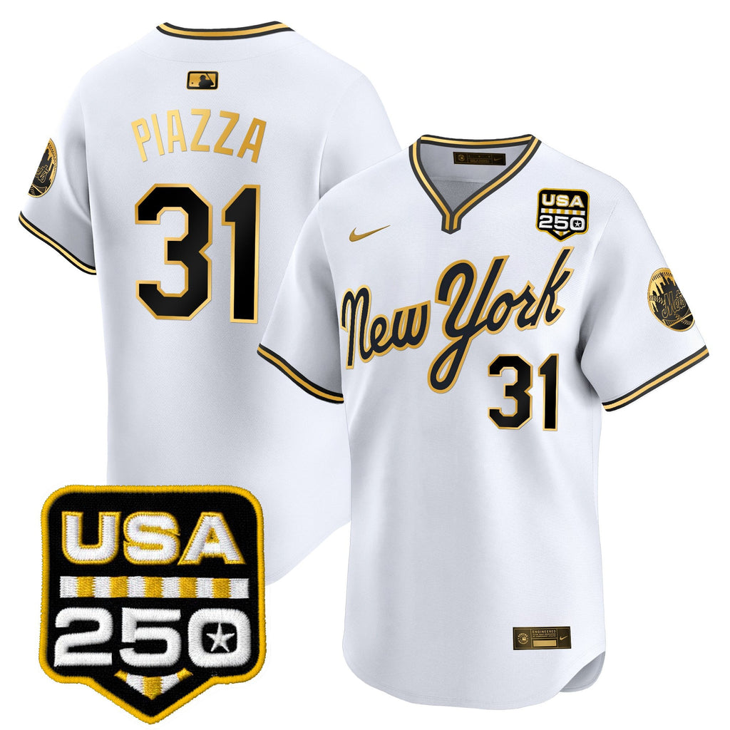 Men's New York Mets Road Alternate & 250America Patch Vapor Limited Jersey - All Stitched