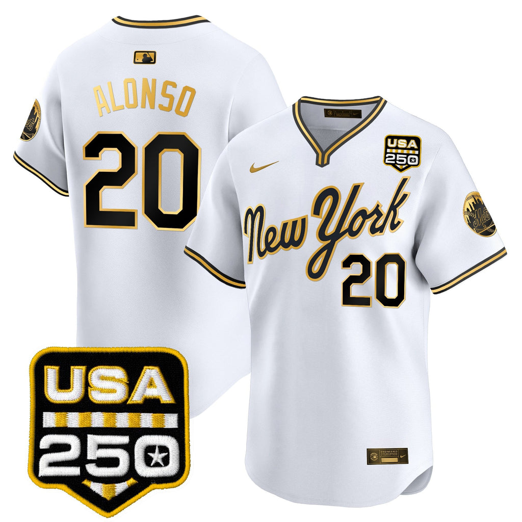 Men's New York Mets Road Alternate & 250America Patch Vapor Limited Jersey - All Stitched