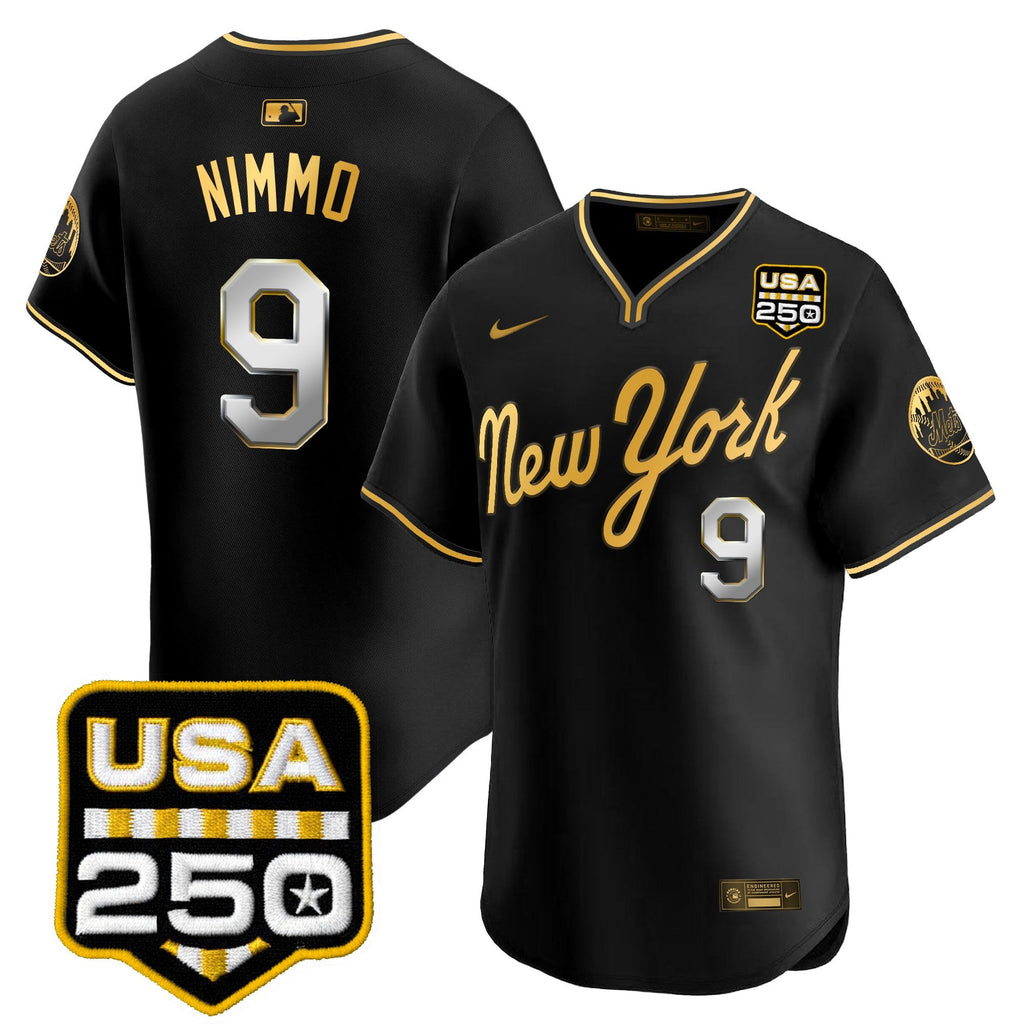 Men's New York Mets Road Alternate & 250America Patch Vapor Limited Jersey - All Stitched
