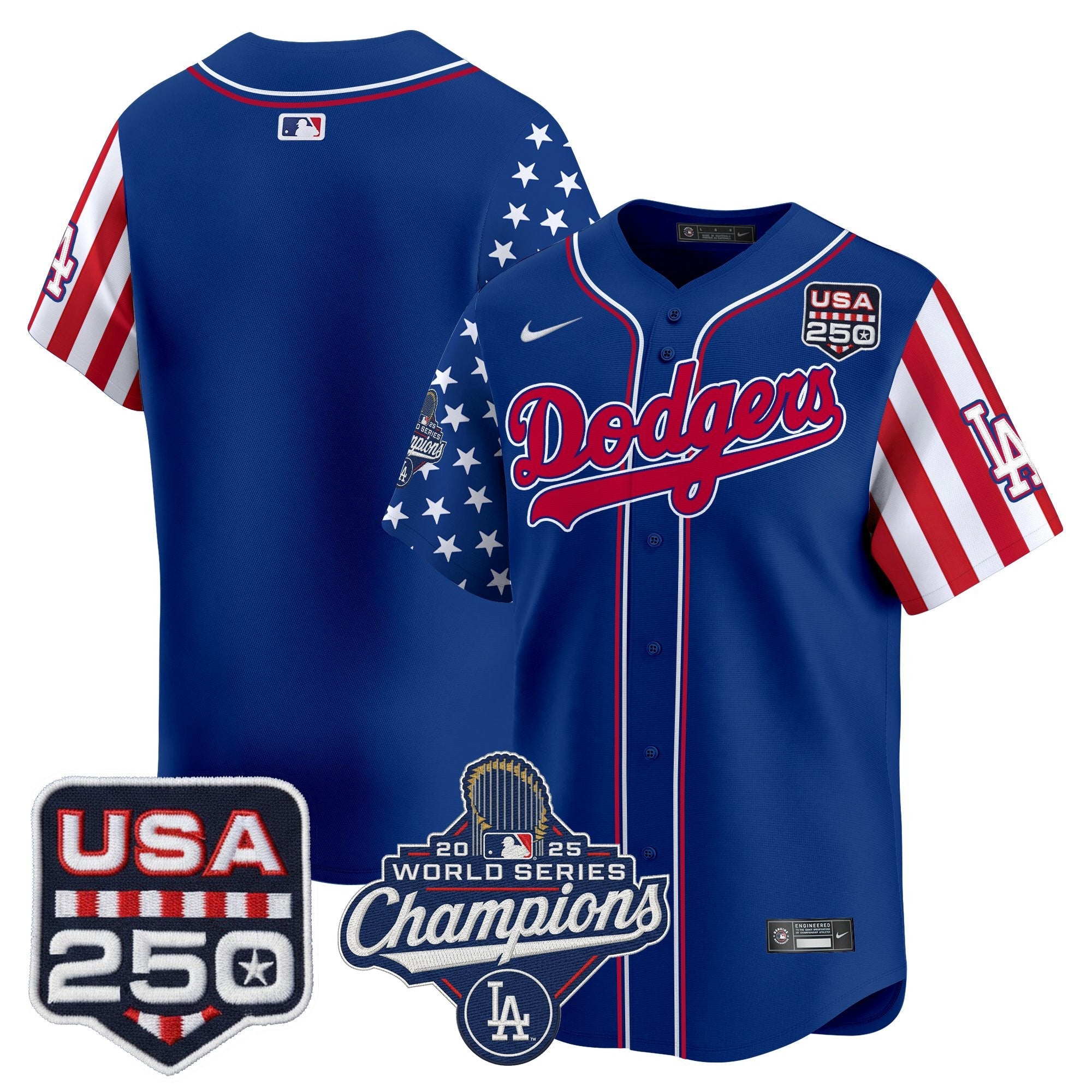 Men's Los Angeles Dodgers "America250 Edition" Vapor Premier Limited Jersey V2 - All Stitched