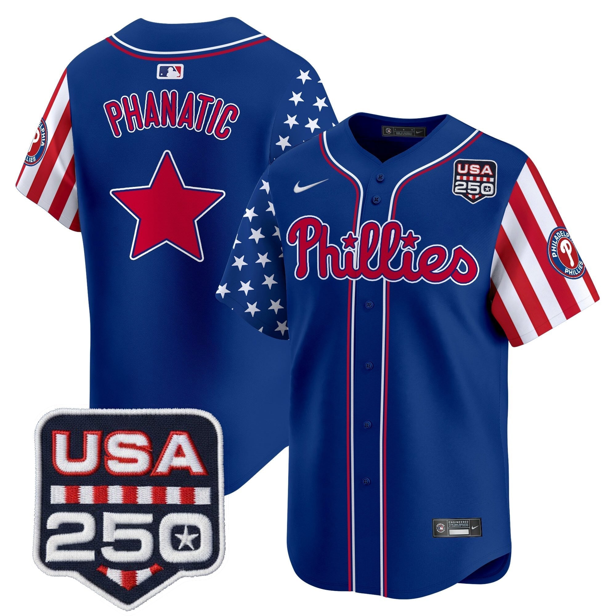 Men's Philadelphia Phillies America250 Edition Vapor Premier Limited Jersey - All Stitched