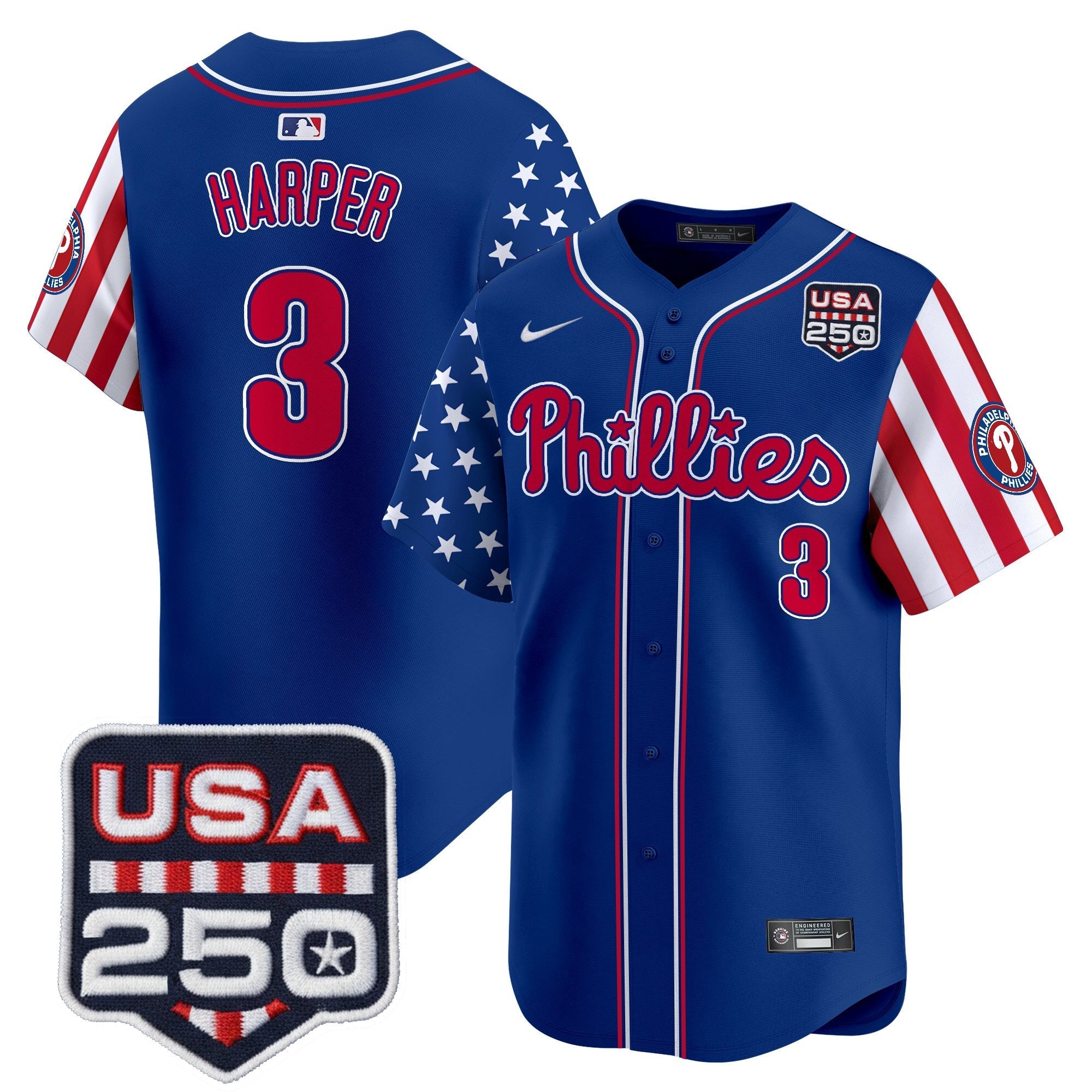 Men's Philadelphia Phillies America250 Edition Vapor Premier Limited Jersey - All Stitched