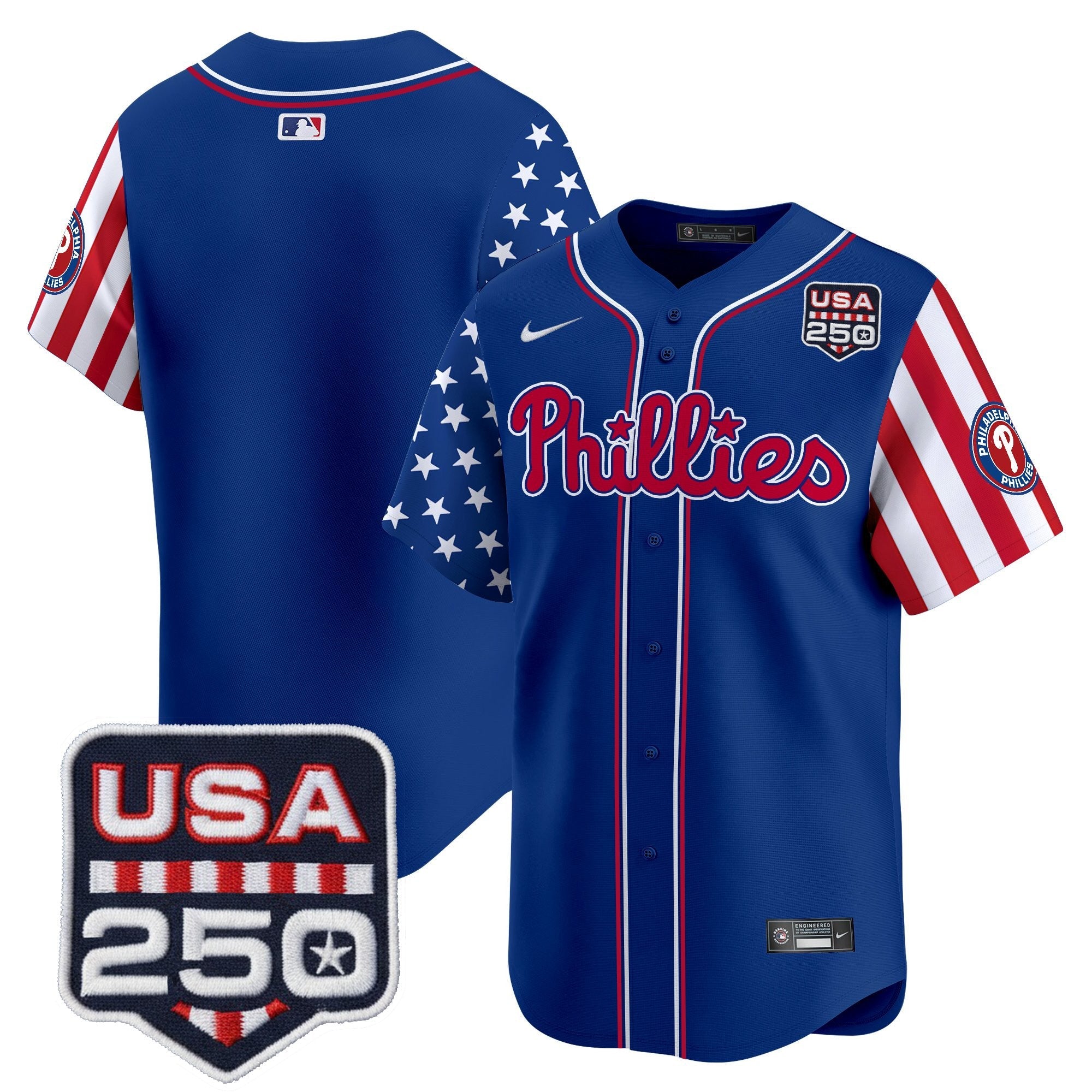 Men's Philadelphia Phillies America250 Edition Vapor Premier Limited Jersey - All Stitched