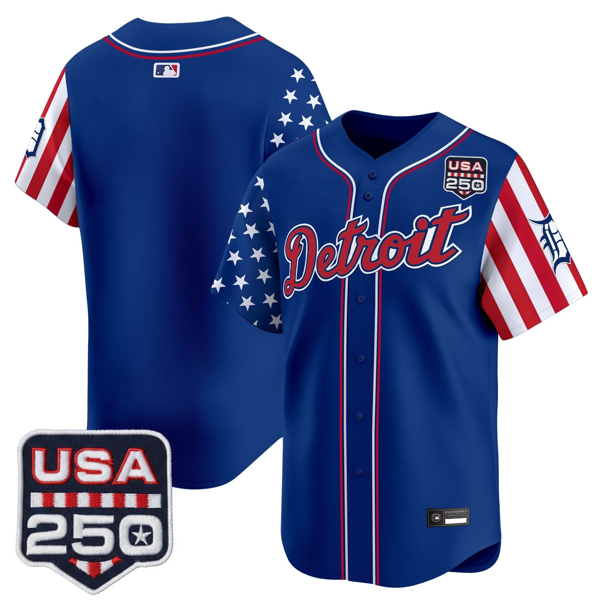 Men's Detroit Tigers "America250 Edition" Vapor Premier Limited Jersey - All Stitched