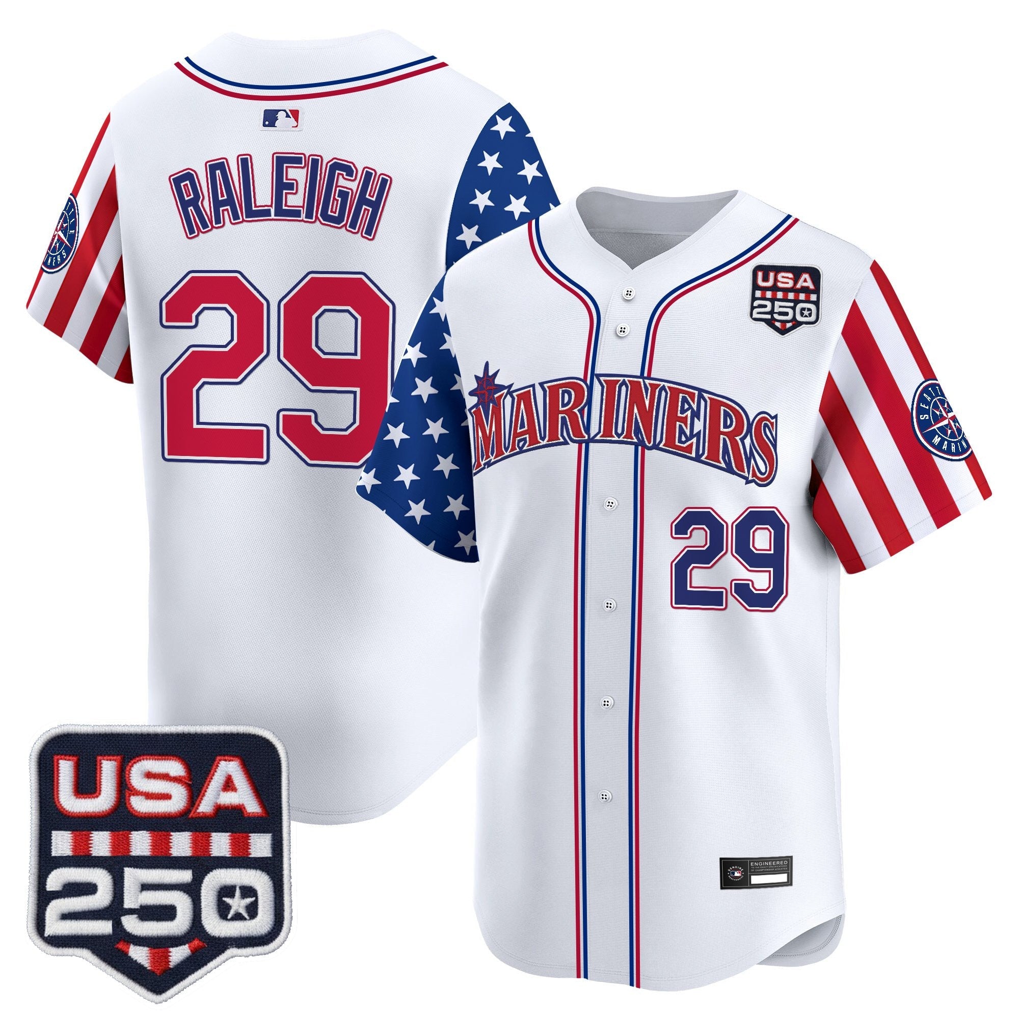 Men's Seattle Mariners "America250 Edition" Vapor Premier Limited Jersey - All Stitched