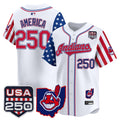 Men's Cleveland Indians "America250 Edition" Vapor Premier Limited Jersey - All Stitched