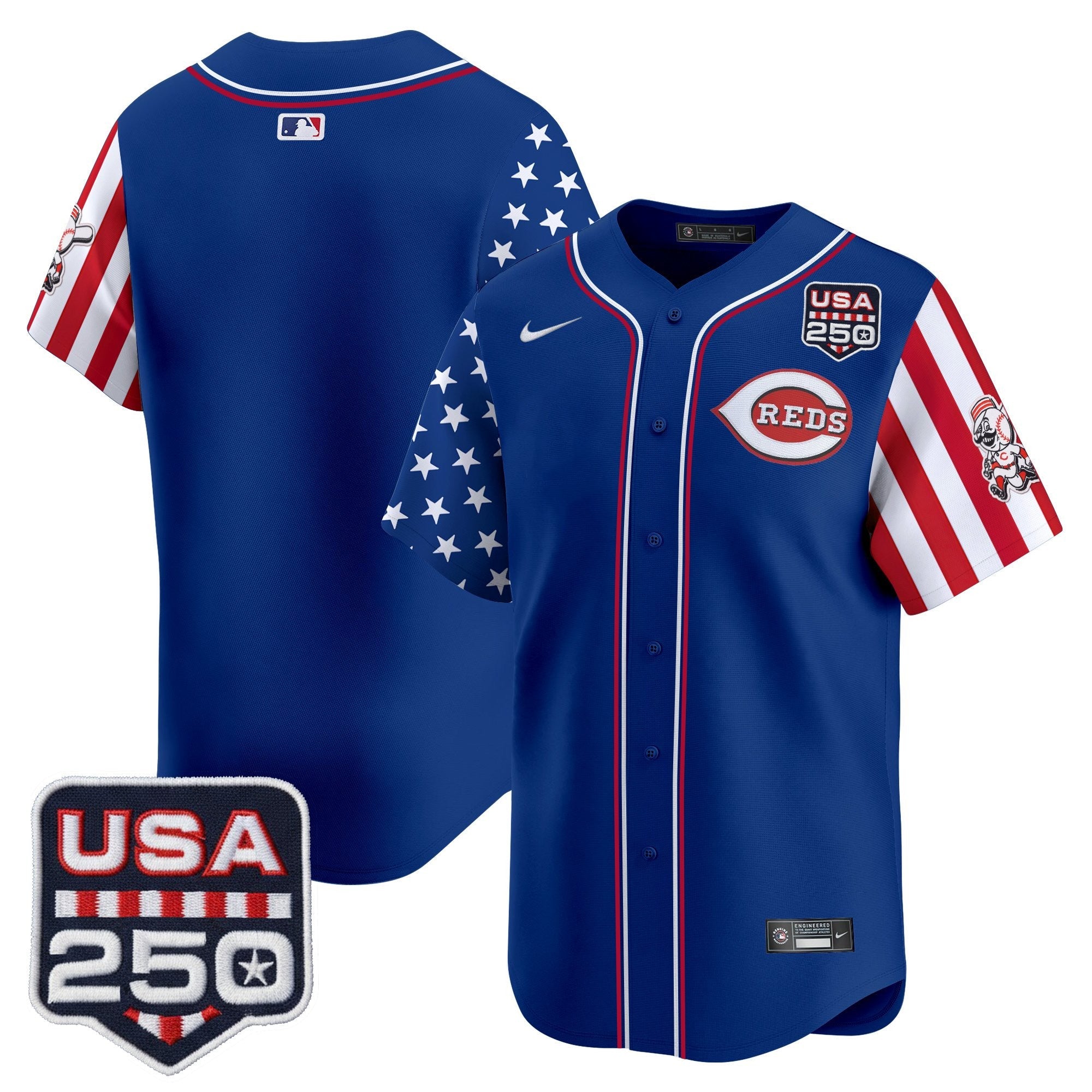 Men's Cincinnati Reds "America250 Edition" Vapor Premier Limited Jersey - All Stitched