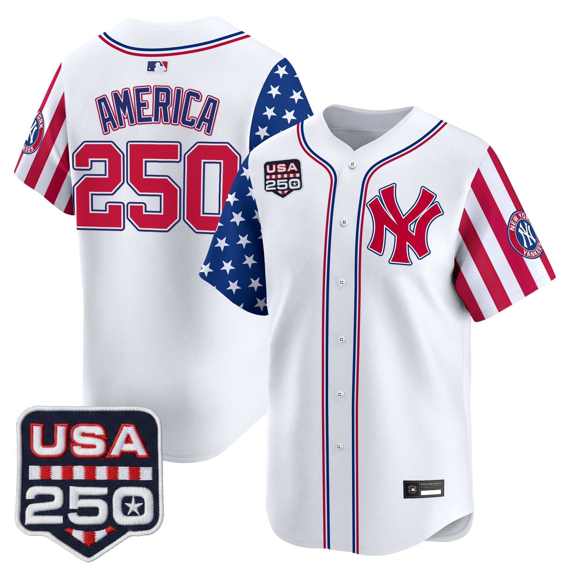 Men's Yankees "America250 Edition" Vapor Premier Limited Jersey - All Stitched