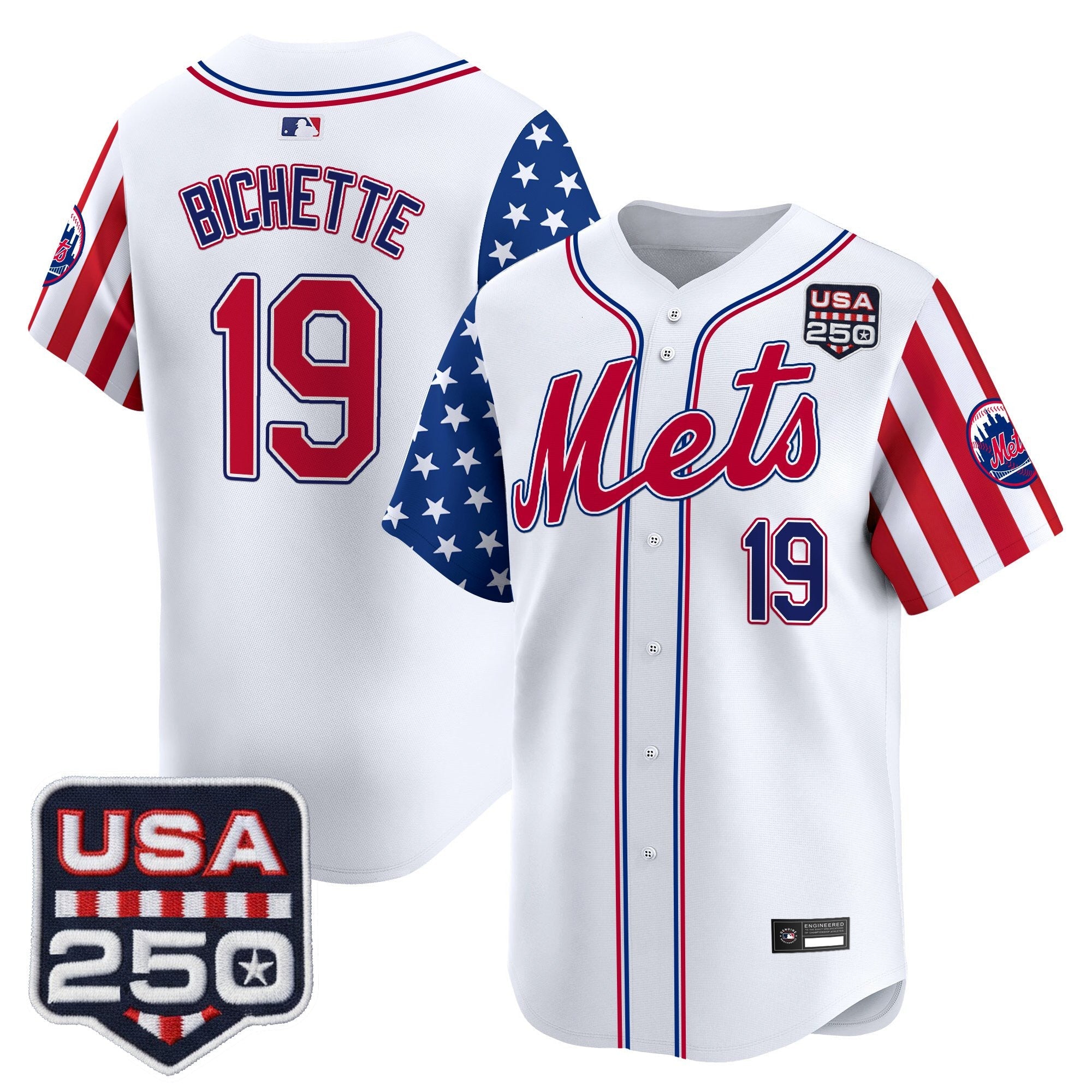 Men's New York Mets "America250 Edition" Vapor Premier Limited Jersey - All Stitched