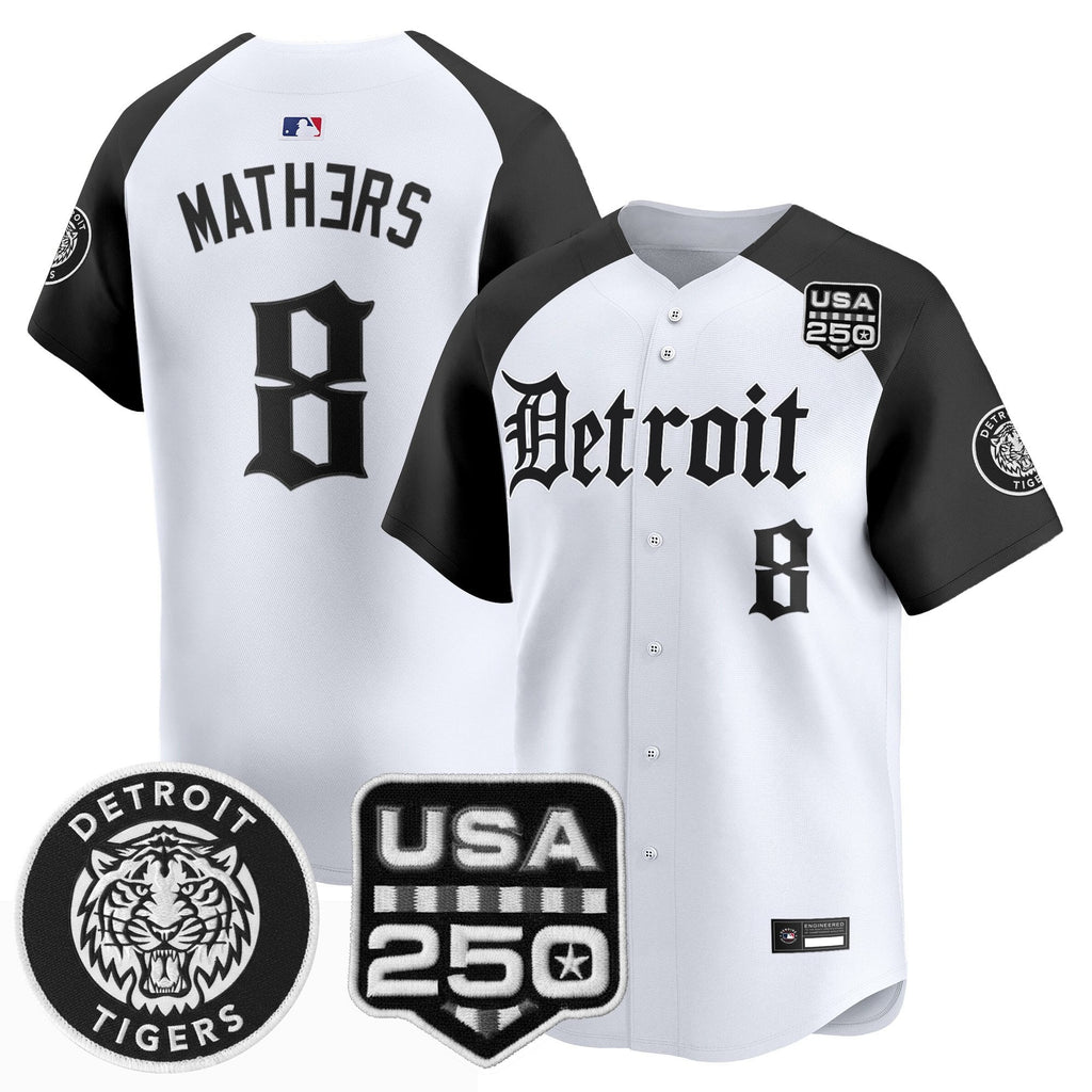 Men's Detroit Tigers ‘Gothic Edition’ Vapor Premier Limited Jersey - All Stitched