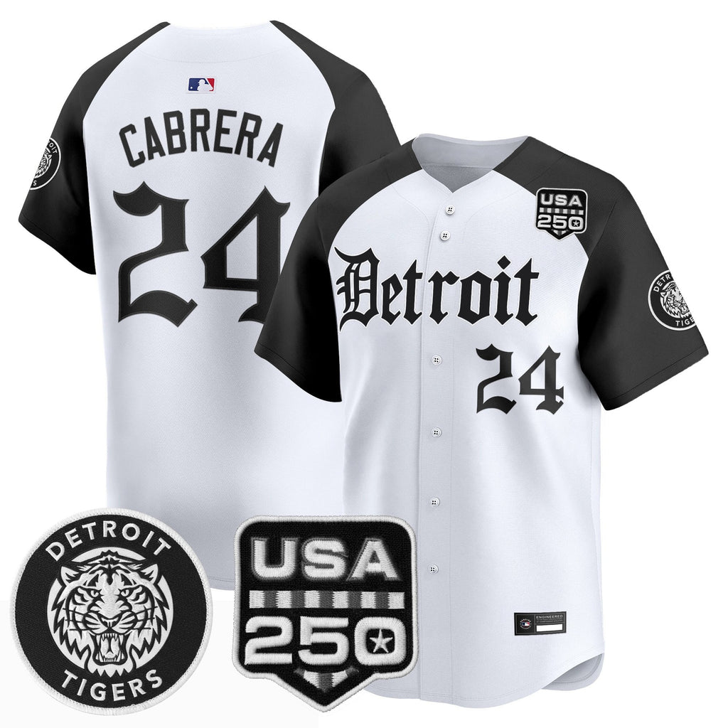 Men's Detroit Tigers ‘Gothic Edition’ Vapor Premier Limited Jersey - All Stitched