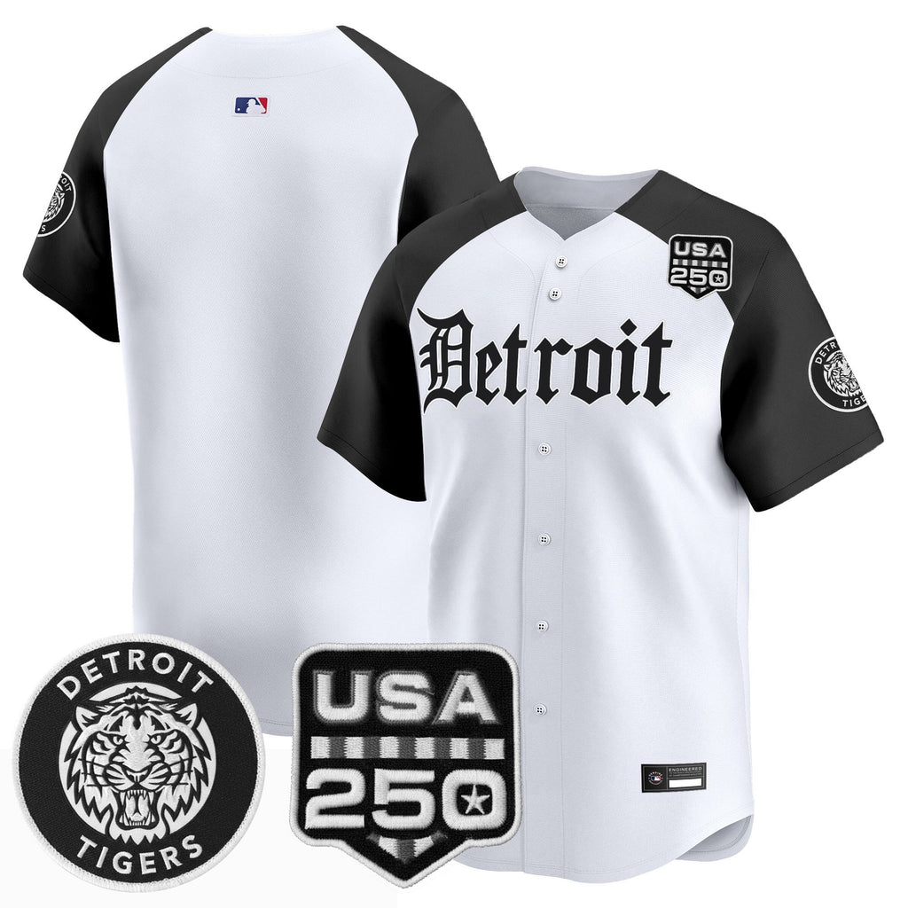 Men's Detroit Tigers ‘Gothic Edition’ Vapor Premier Limited Jersey - All Stitched
