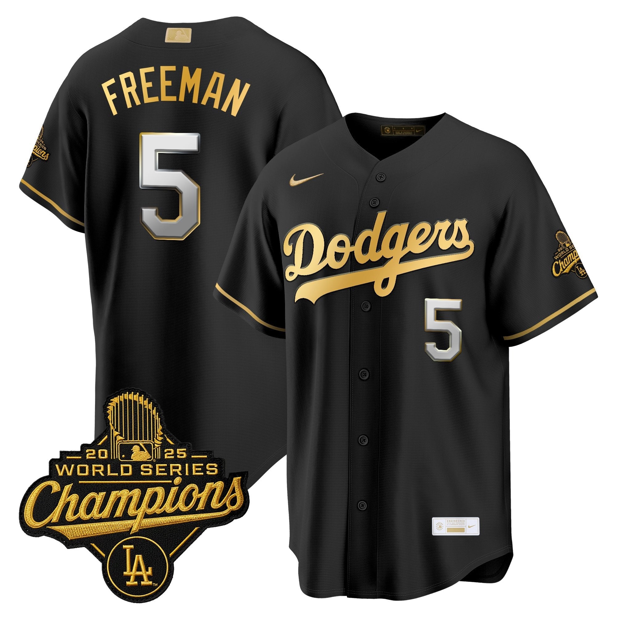 Men's Los Angeles Dodgers "Gold Collection" Premier Limited Jersey - All Stitched