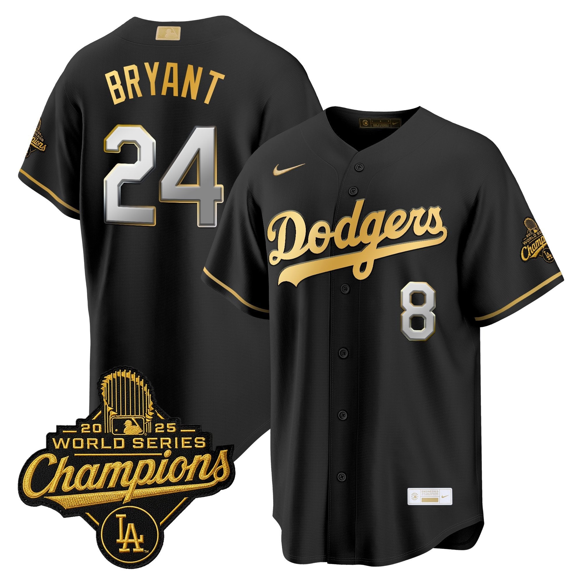 Men's Los Angeles Dodgers "Gold Collection" Premier Limited Jersey - All Stitched