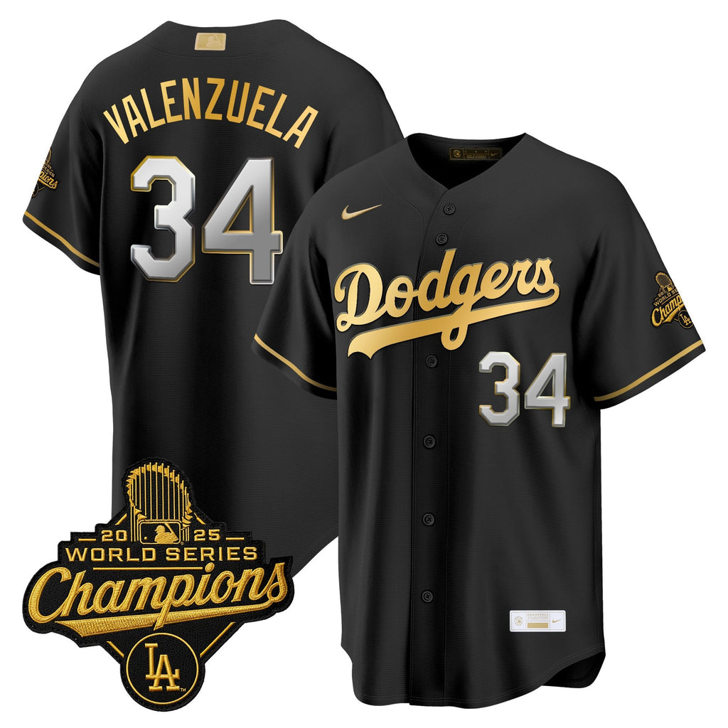 Men's Los Angeles Dodgers "Gold Collection" Premier Limited Jersey - All Stitched