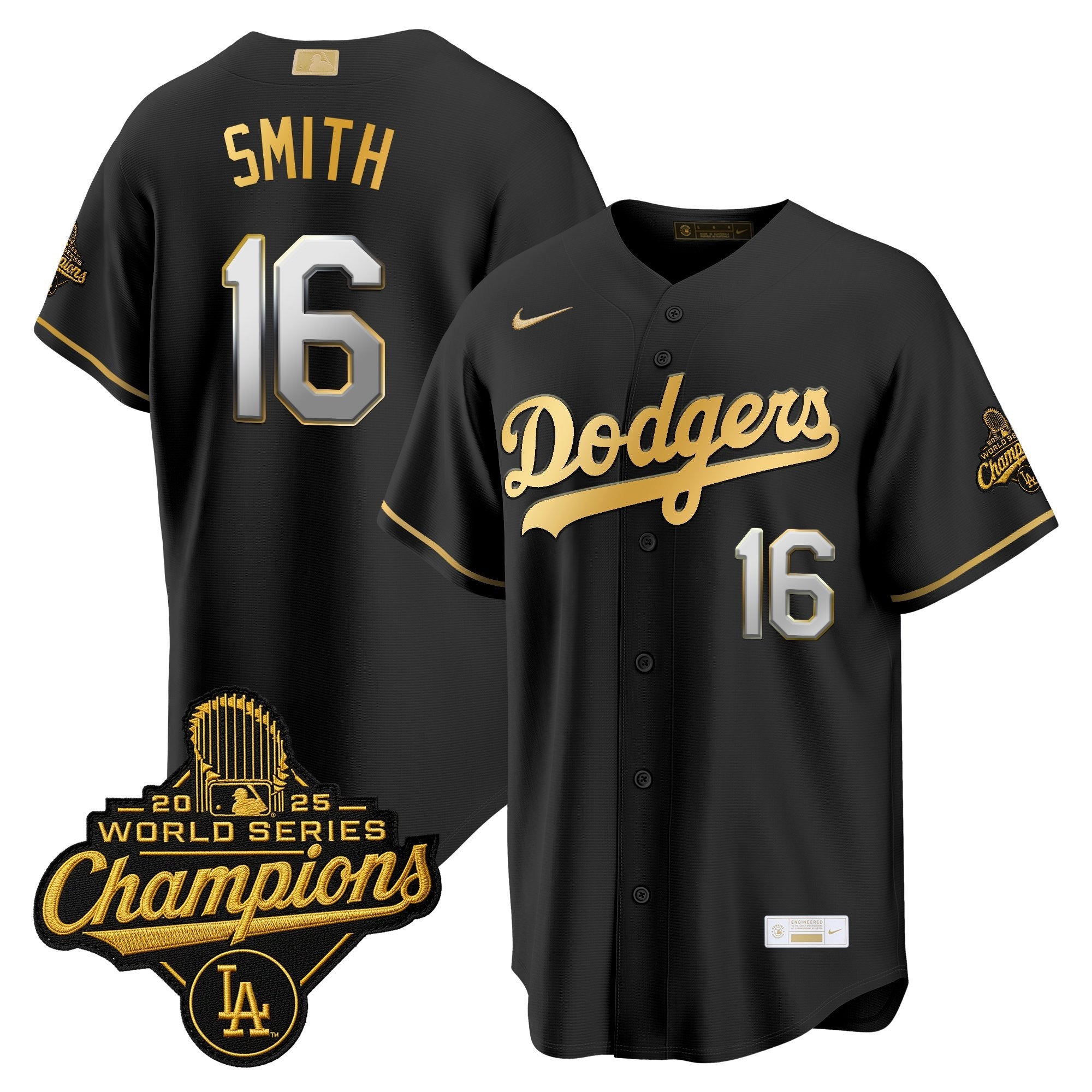 Men's Los Angeles Dodgers "Gold Collection" Premier Limited Jersey - All Stitched