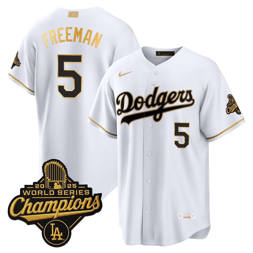 Men's Los Angeles Dodgers "Gold Collection" Premier Limited Jersey - All Stitched