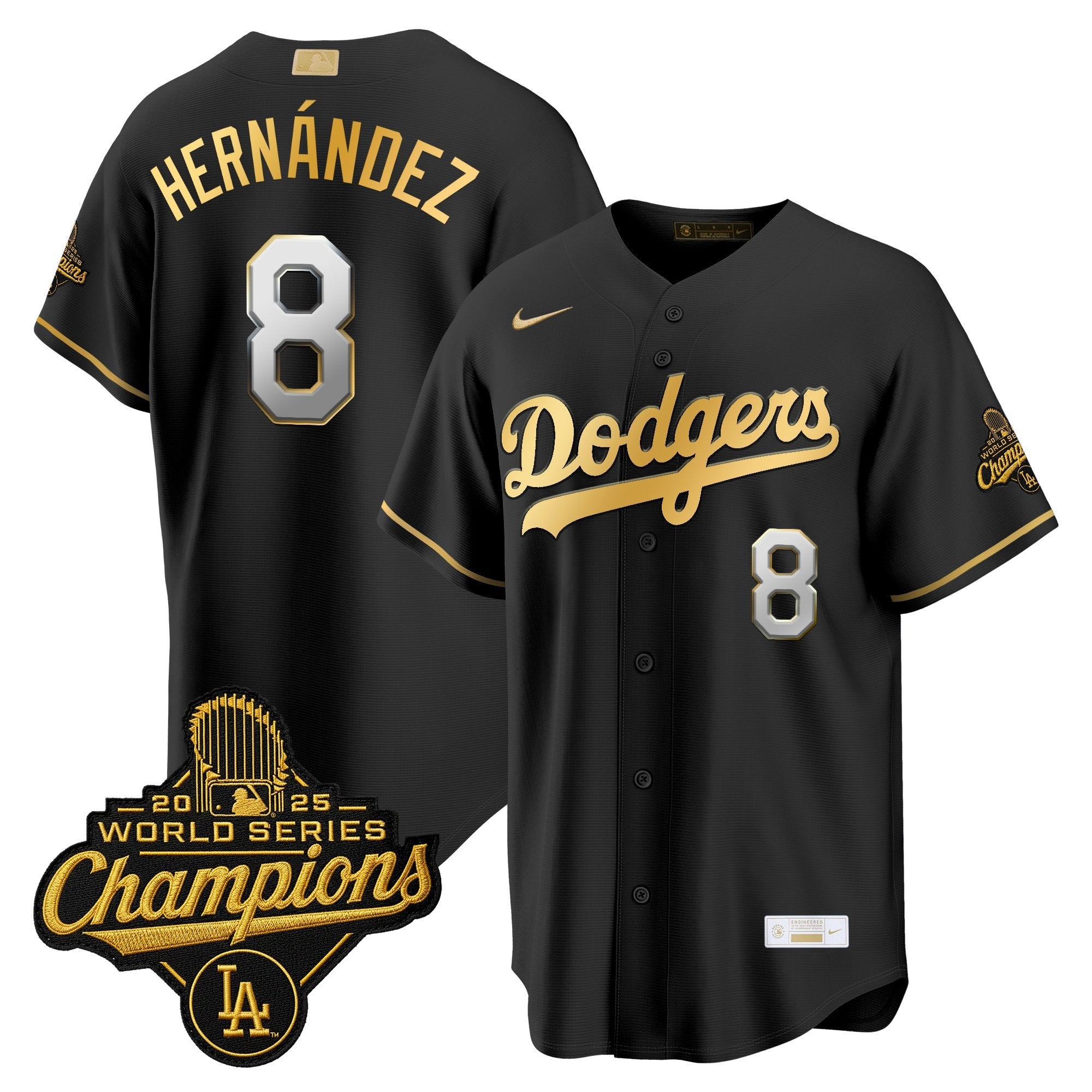 Men's Los Angeles Dodgers "Gold Collection" Premier Limited Jersey - All Stitched