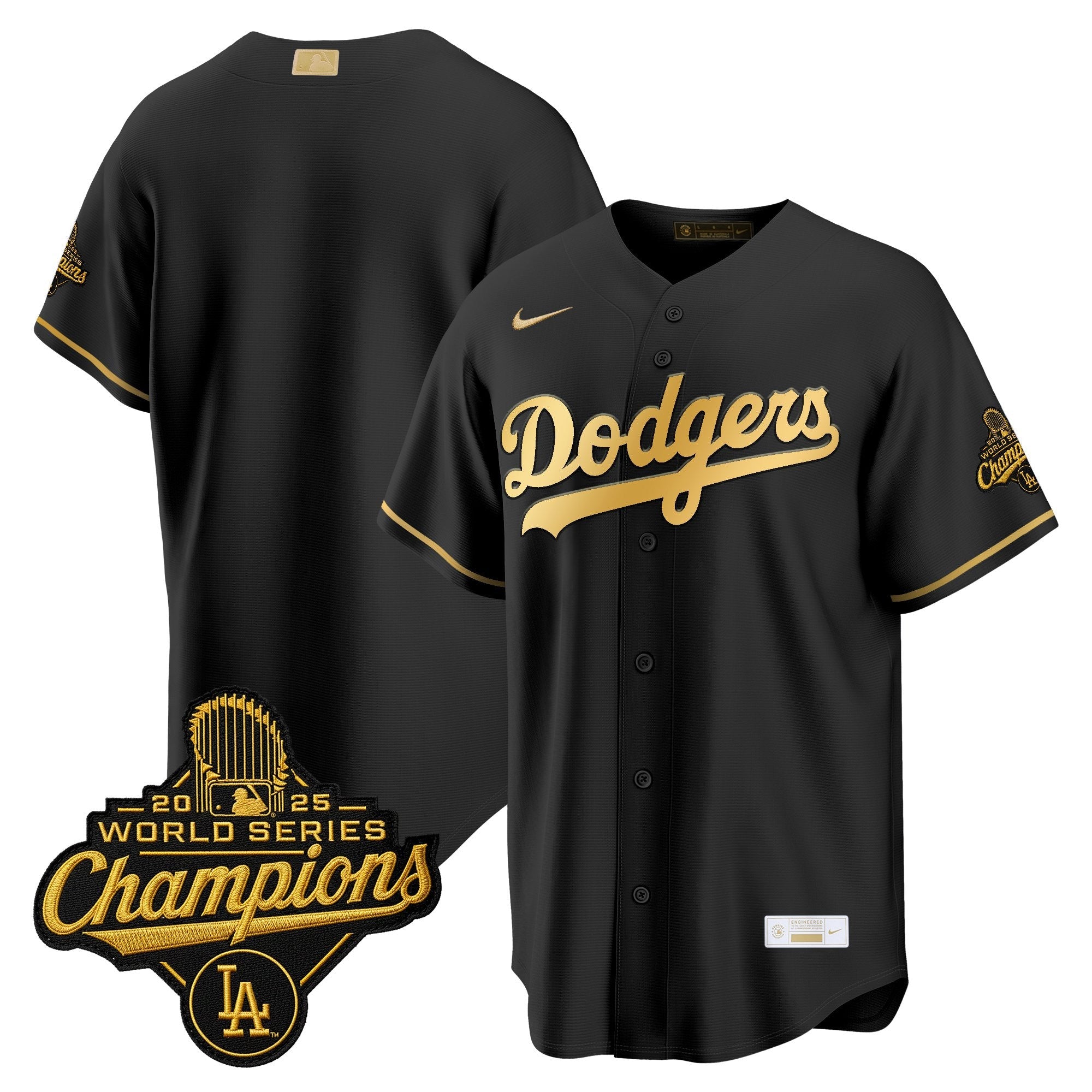 Men's Los Angeles Dodgers "Gold Collection" Premier Limited Jersey - All Stitched