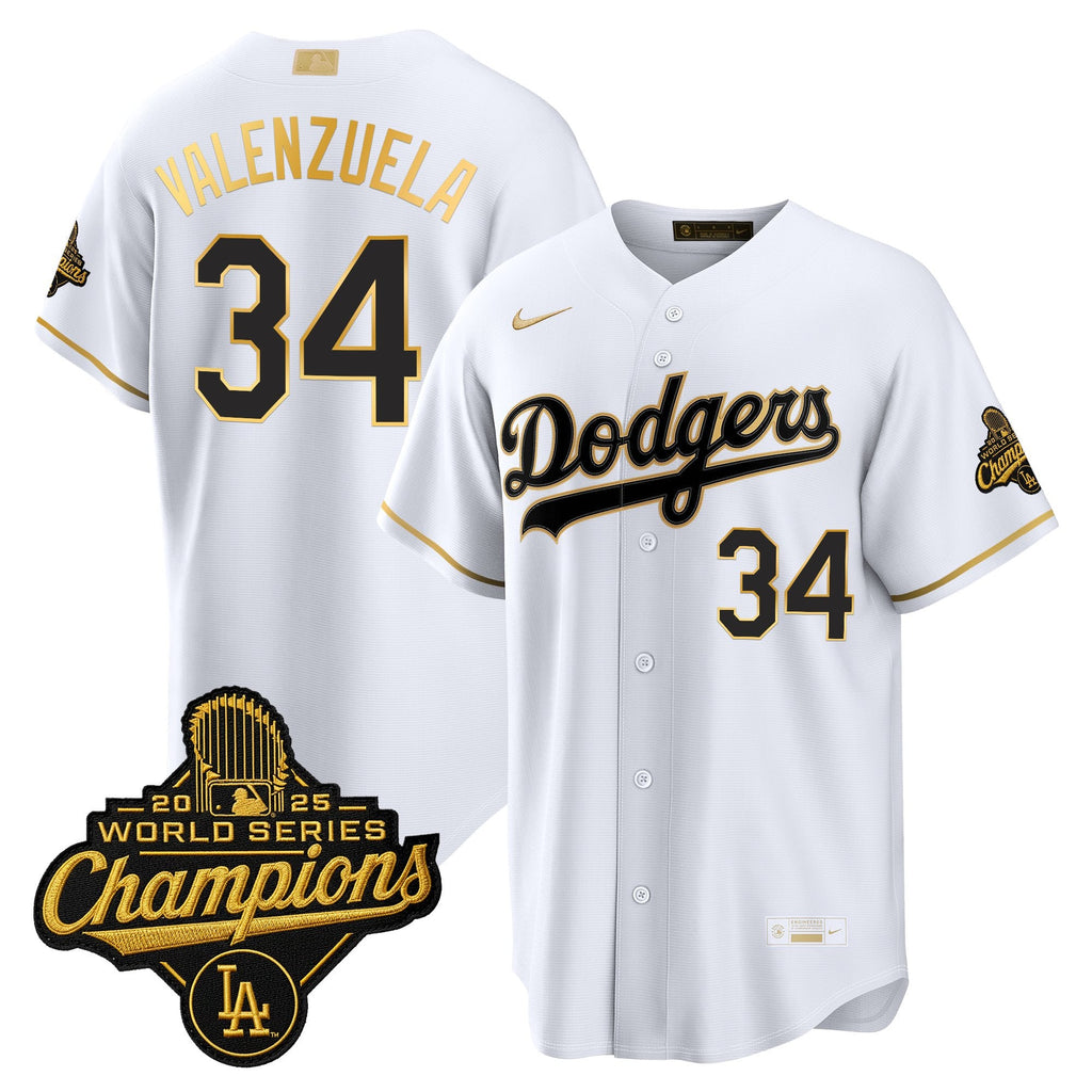 Men's Los Angeles Dodgers "Gold Collection" Premier Limited Jersey - All Stitched