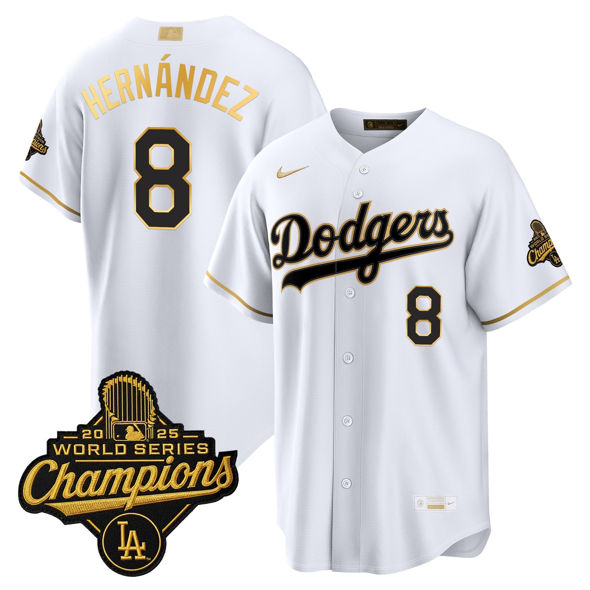 Men's Los Angeles Dodgers "Gold Collection" Premier Limited Jersey - All Stitched