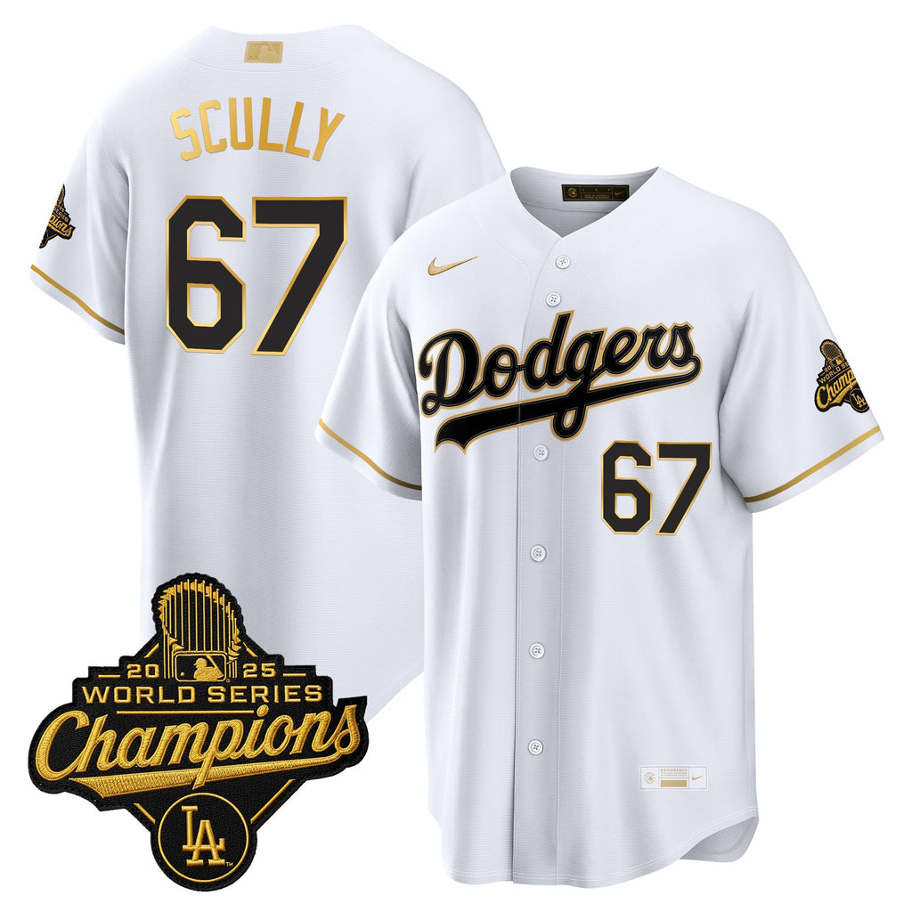Men's Los Angeles Dodgers "Gold Collection" Premier Limited Jersey - All Stitched
