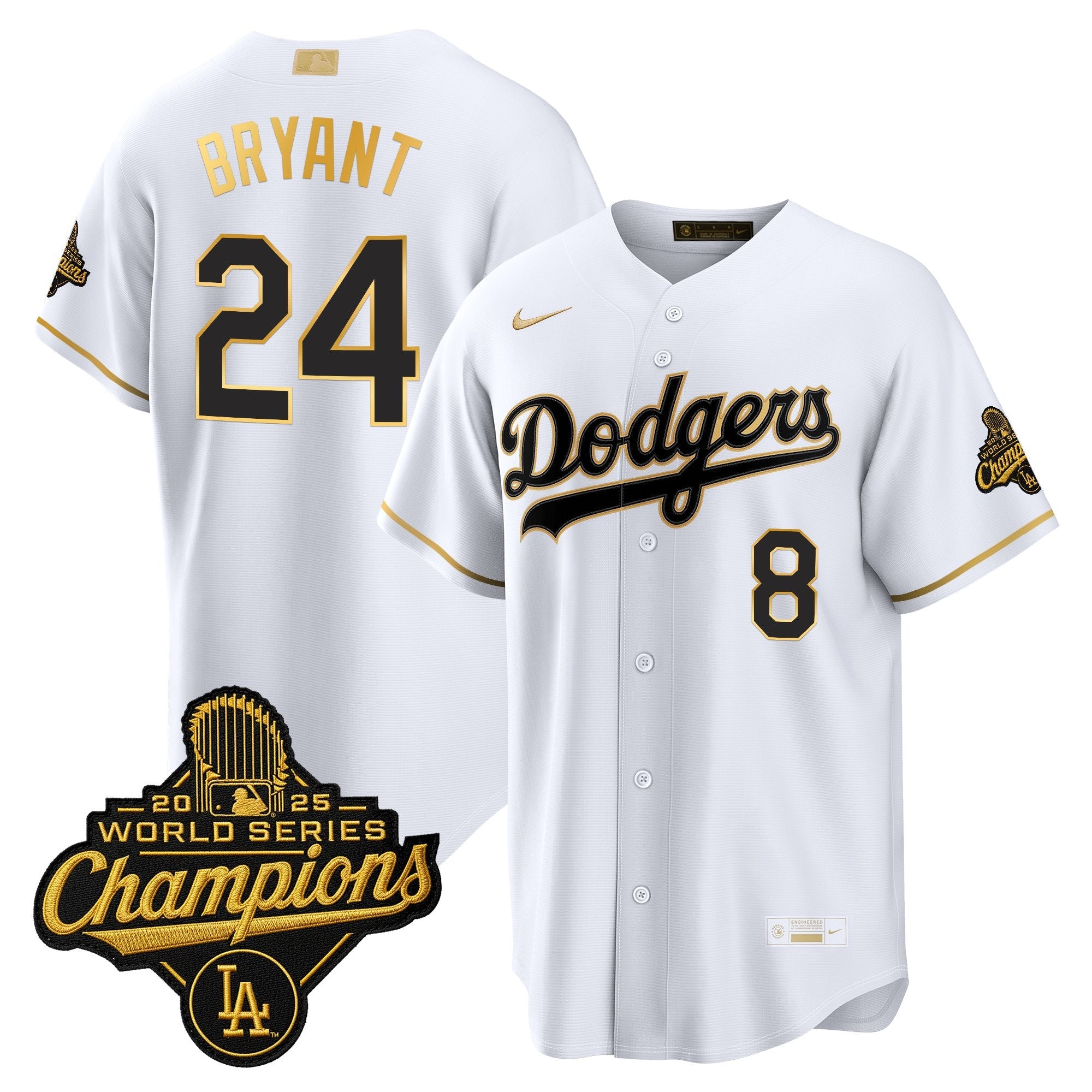 Men's Los Angeles Dodgers "Gold Collection" Premier Limited Jersey - All Stitched