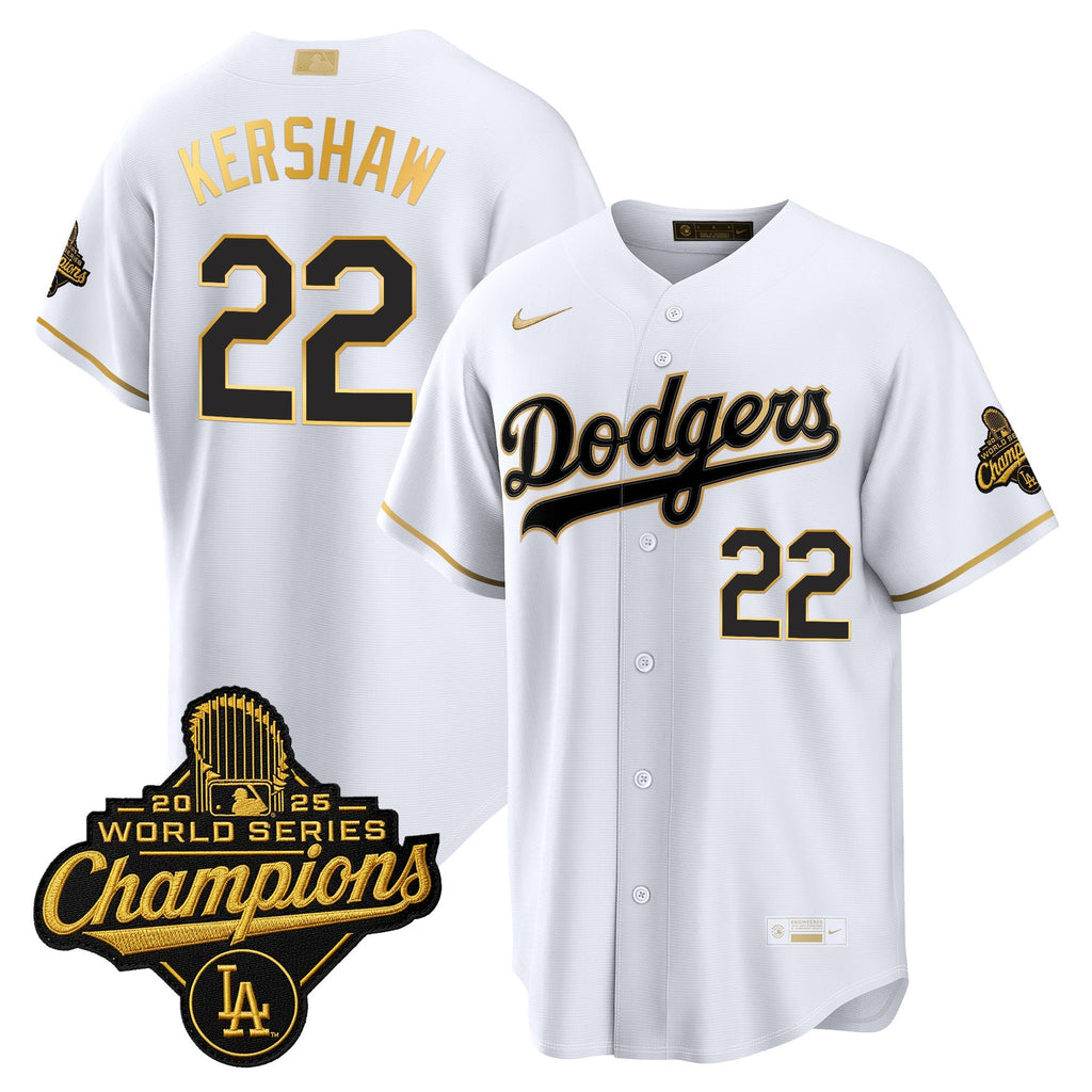 Men's Los Angeles Dodgers "Gold Collection" Premier Limited Jersey - All Stitched