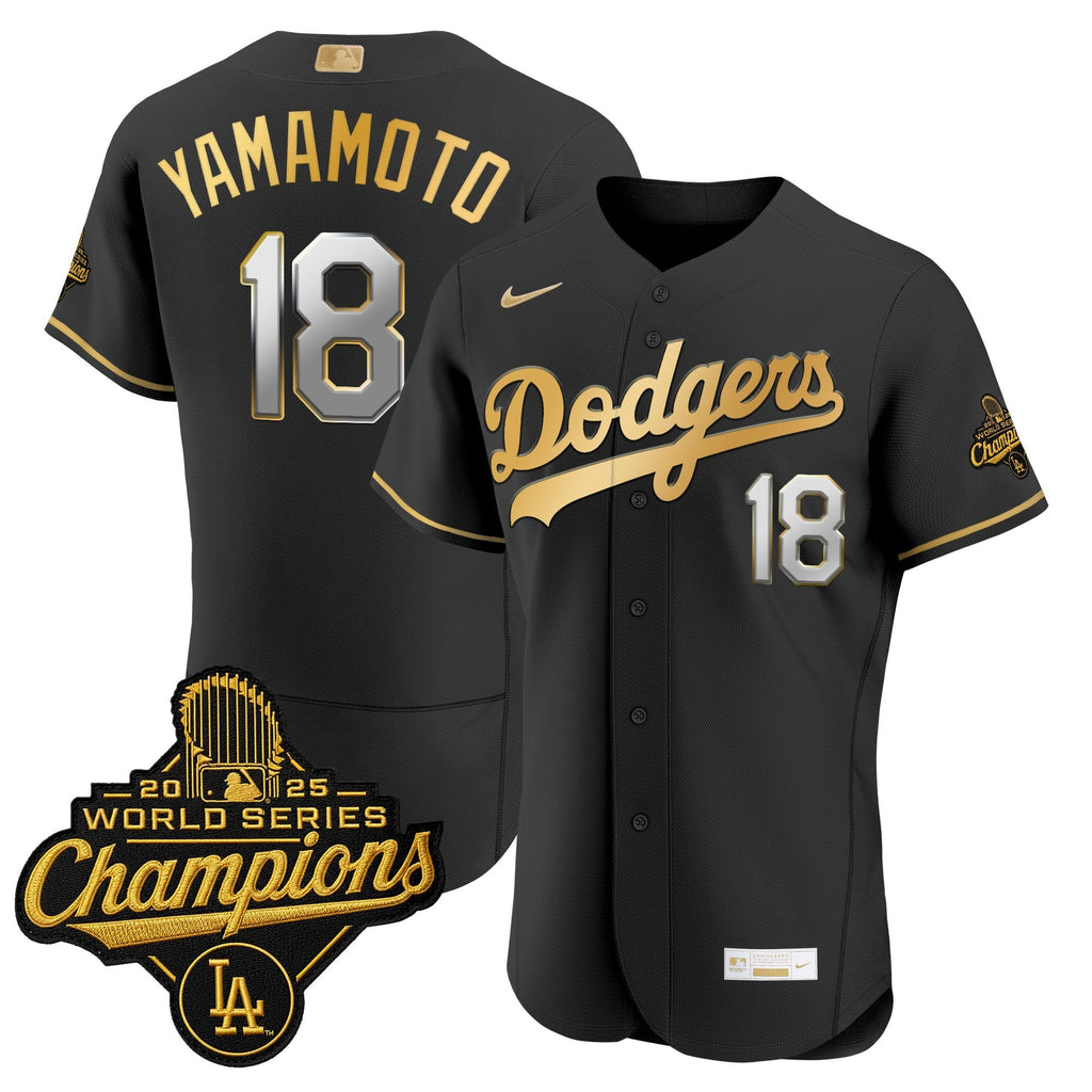 Men's Los Angeles Dodgers "Gold Collection" Premier Elite Jersey - All Stitched