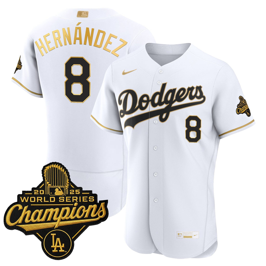 Men's Los Angeles Dodgers "Gold Collection" Premier Elite Jersey - All Stitched