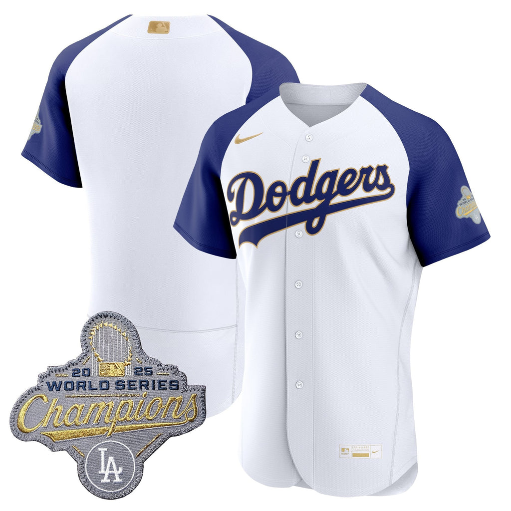 Men's Los Angeles Dodgers "Gold Collection" Premier Elite Jersey - All Stitched