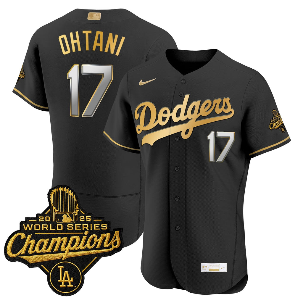 Men's Los Angeles Dodgers "Gold Collection" Premier Elite Jersey - All Stitched