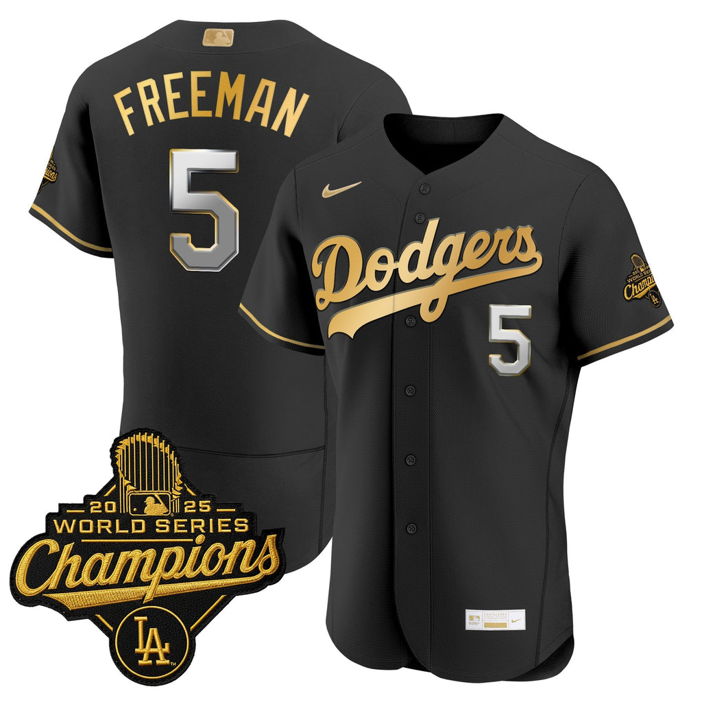 Men's Los Angeles Dodgers "Gold Collection" Premier Elite Jersey - All Stitched