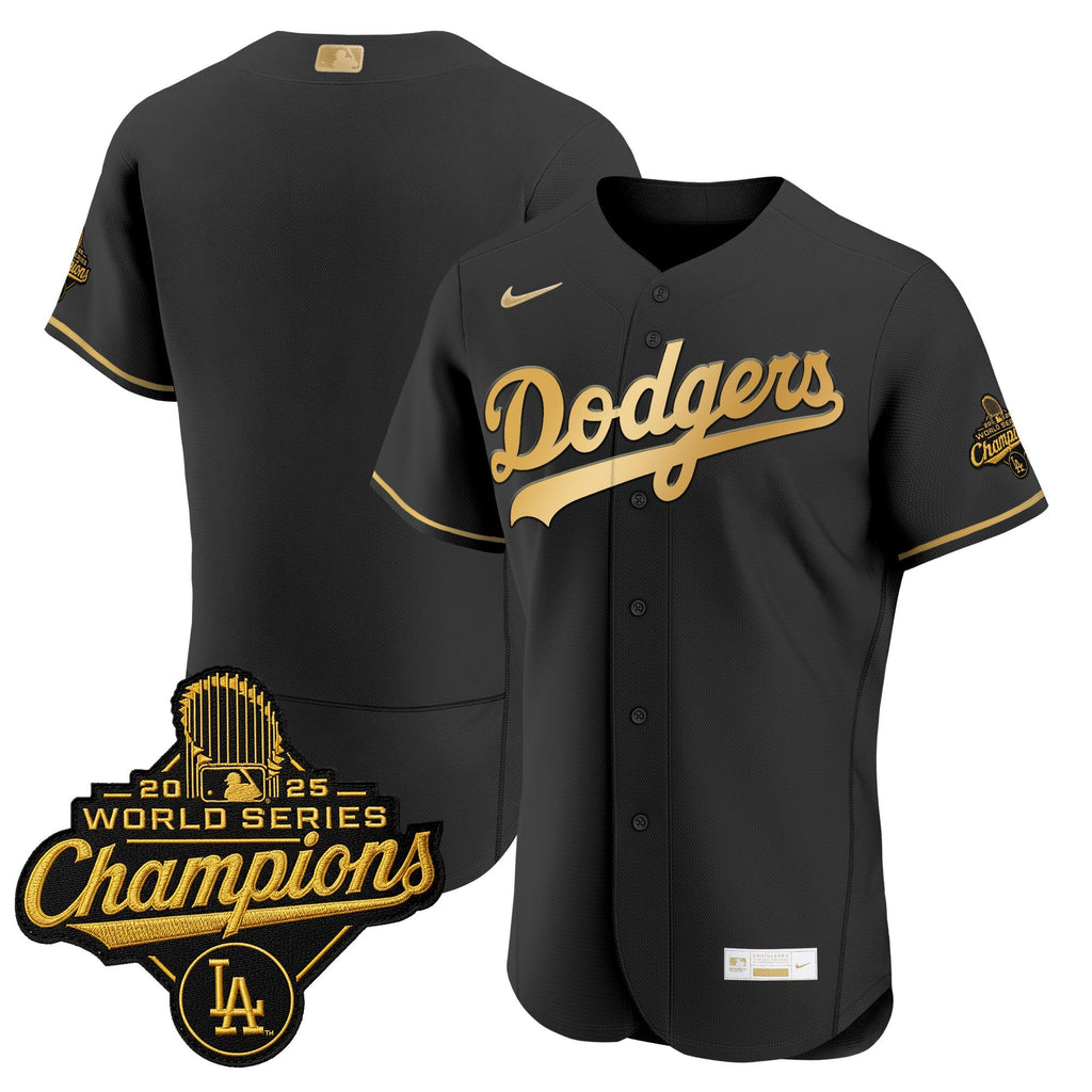 Men's Los Angeles Dodgers "Gold Collection" Premier Elite Jersey - All Stitched