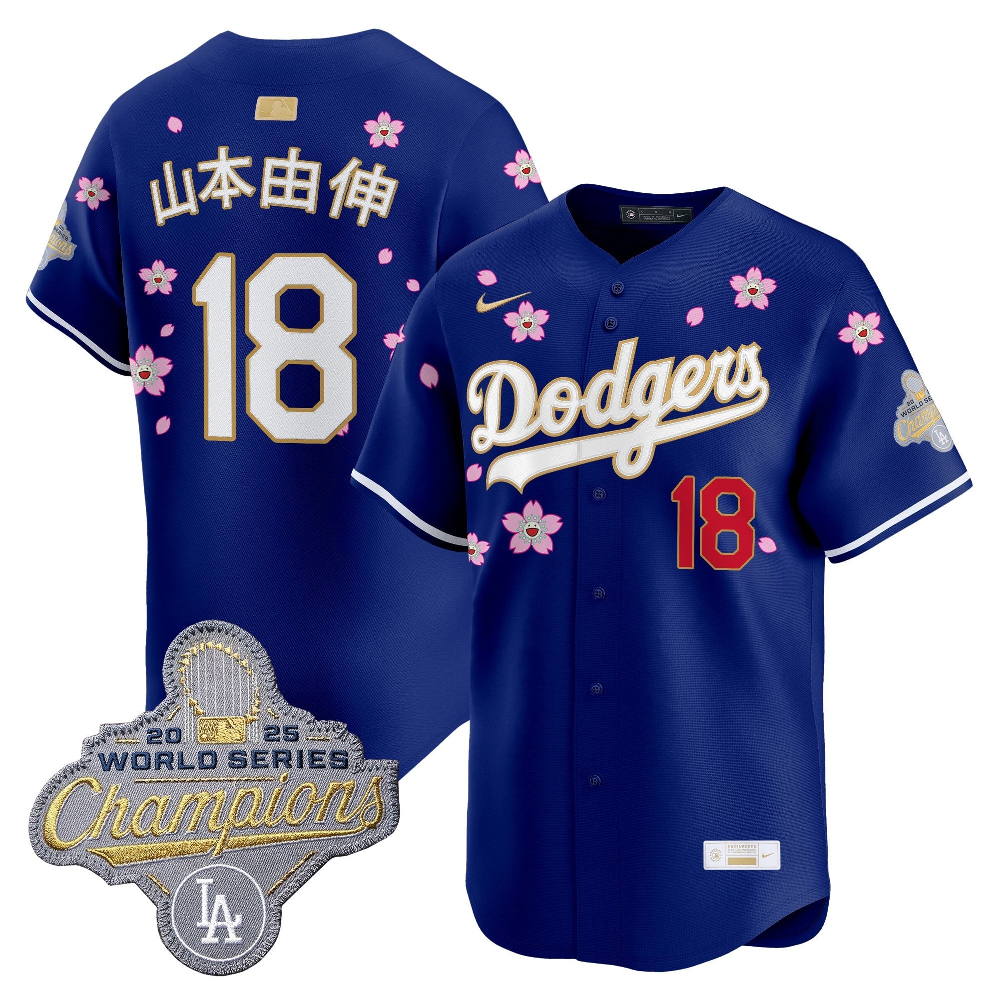 Men's Los Angeles Dodgers "Tokyo Series x Gold Collection" Vapor Premier Limited Jersey - All Stitched