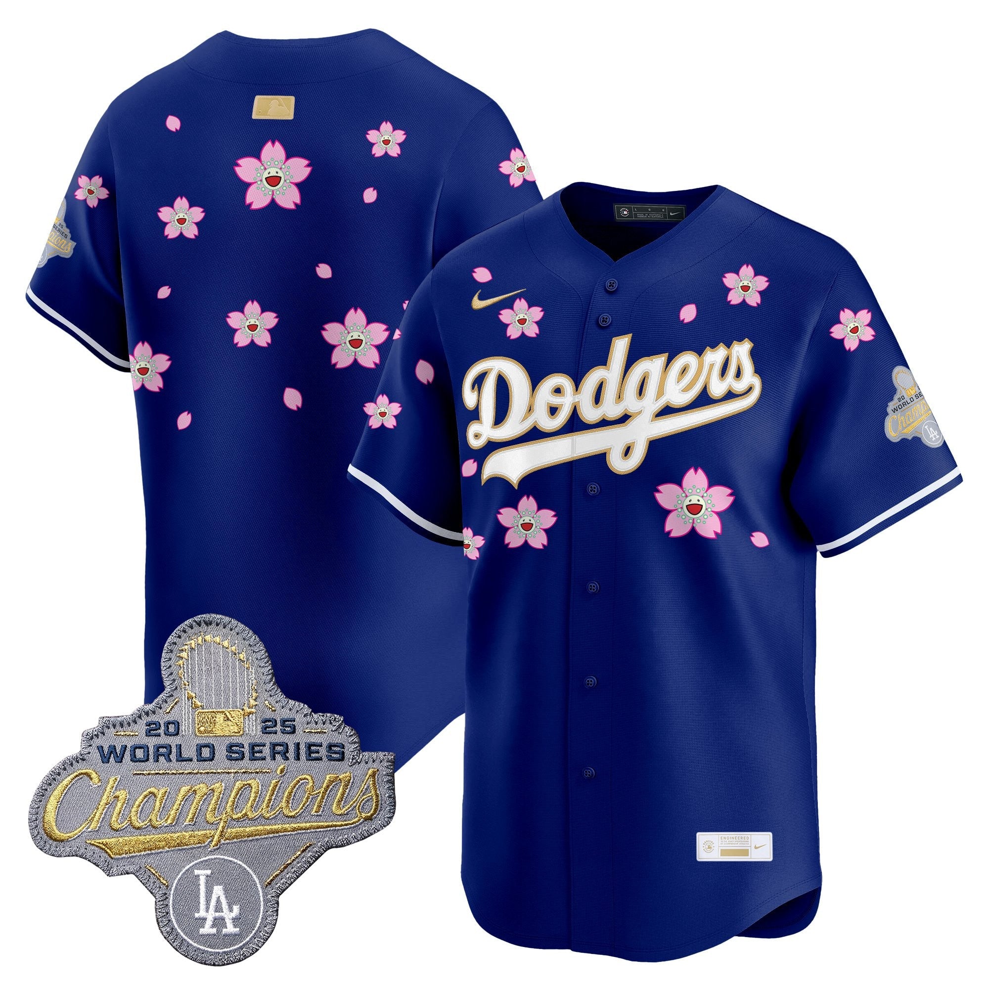 Men's Los Angeles Dodgers "Tokyo Series x Gold Collection" Vapor Premier Limited Jersey - All Stitched