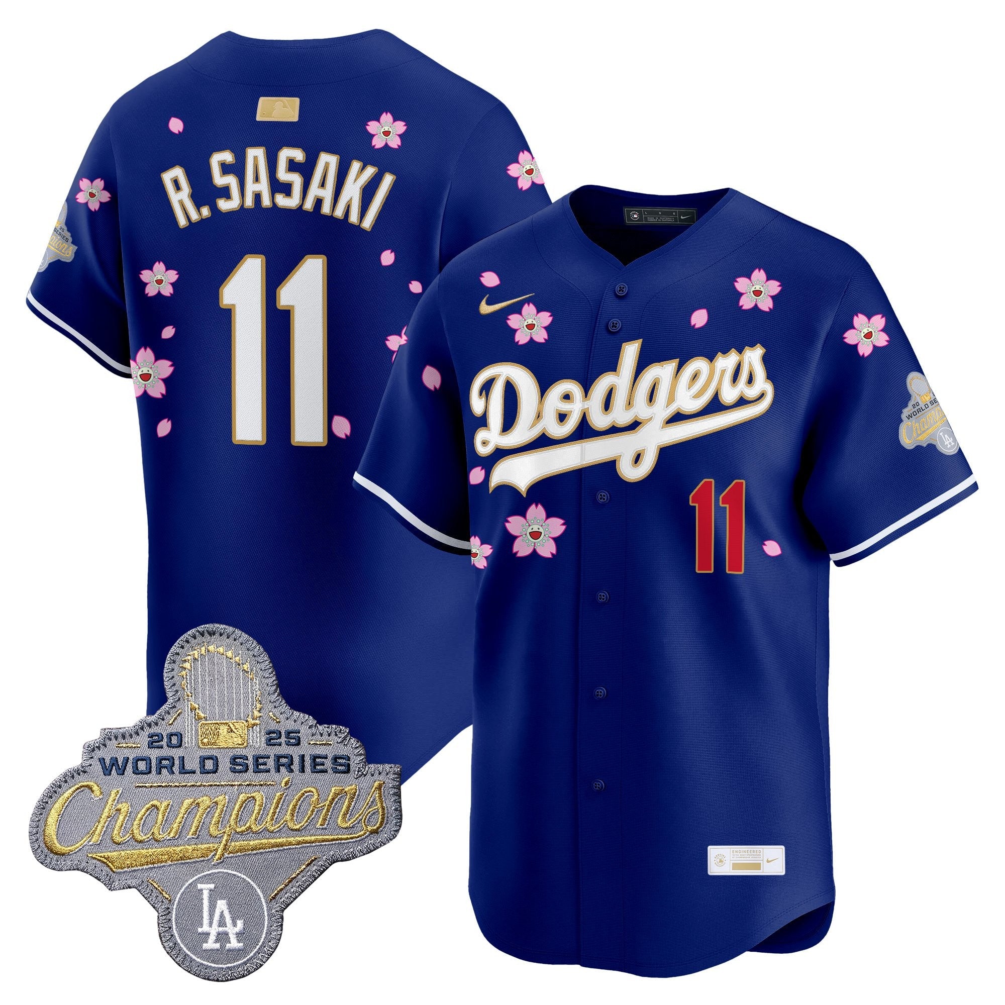 Men's Los Angeles Dodgers "Tokyo Series x Gold Collection" Vapor Premier Limited Jersey - All Stitched