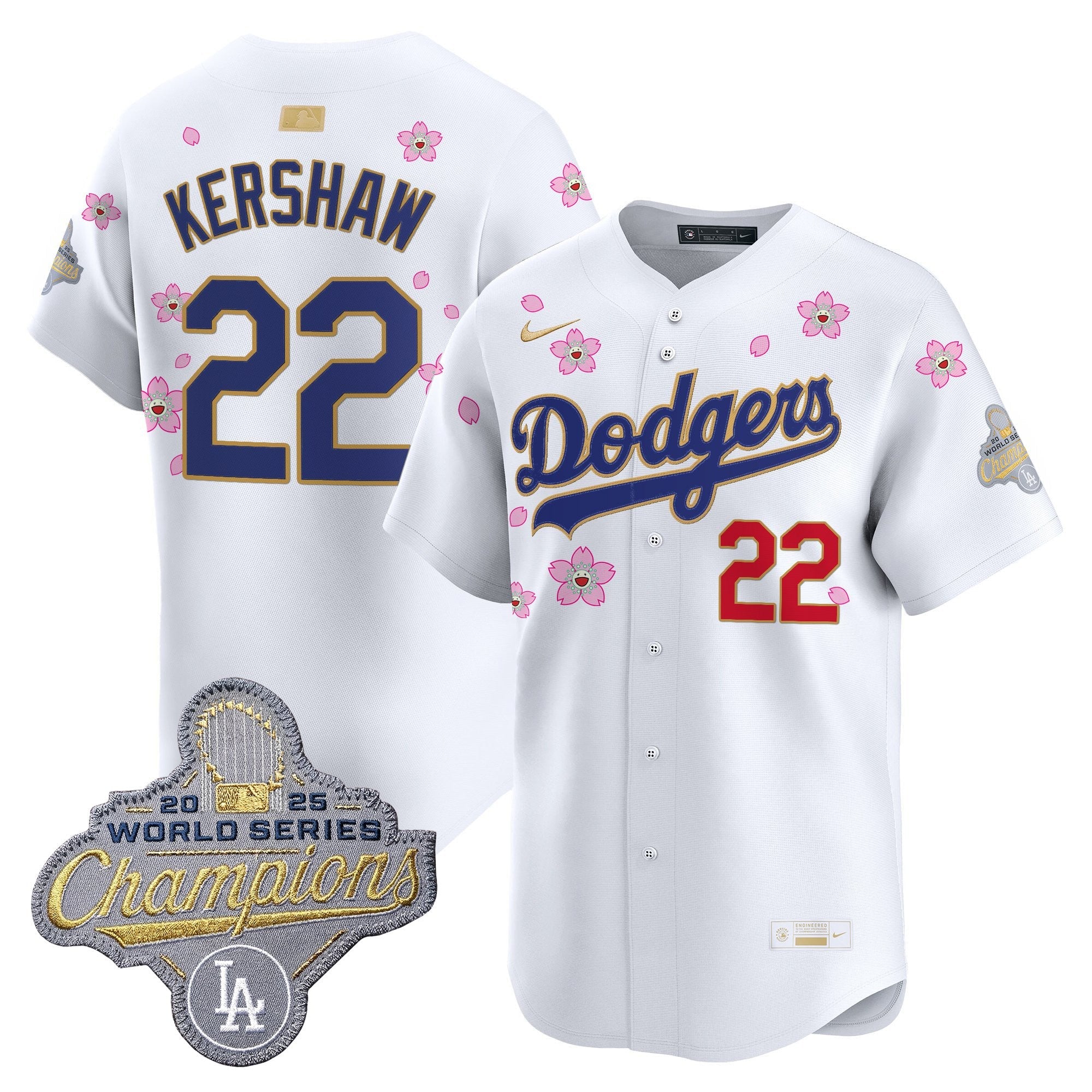 Men's Los Angeles Dodgers "Tokyo Series x Gold Collection" Vapor Premier Limited Jersey - All Stitched