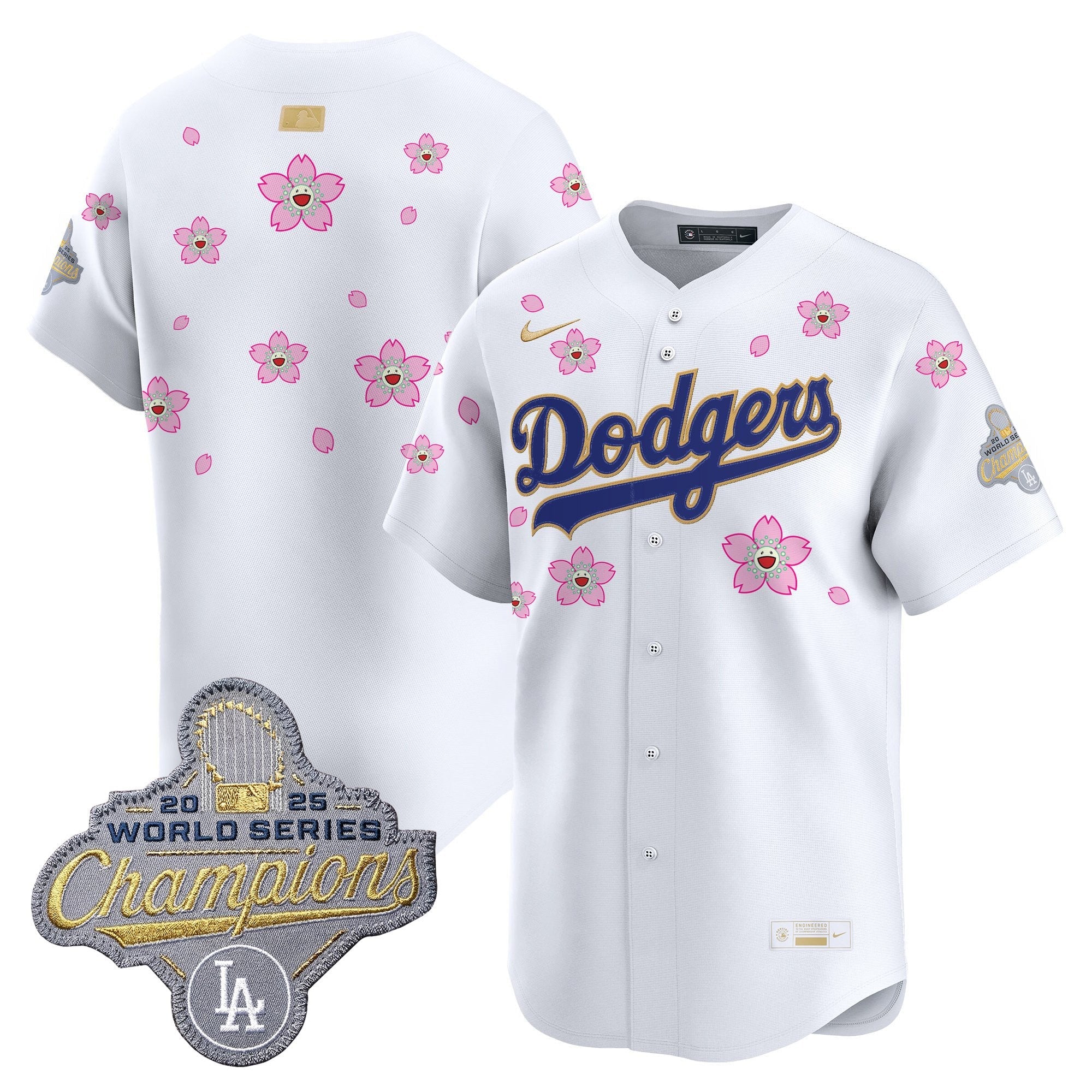 Men's Los Angeles Dodgers "Tokyo Series x Gold Collection" Vapor Premier Limited Jersey - All Stitched