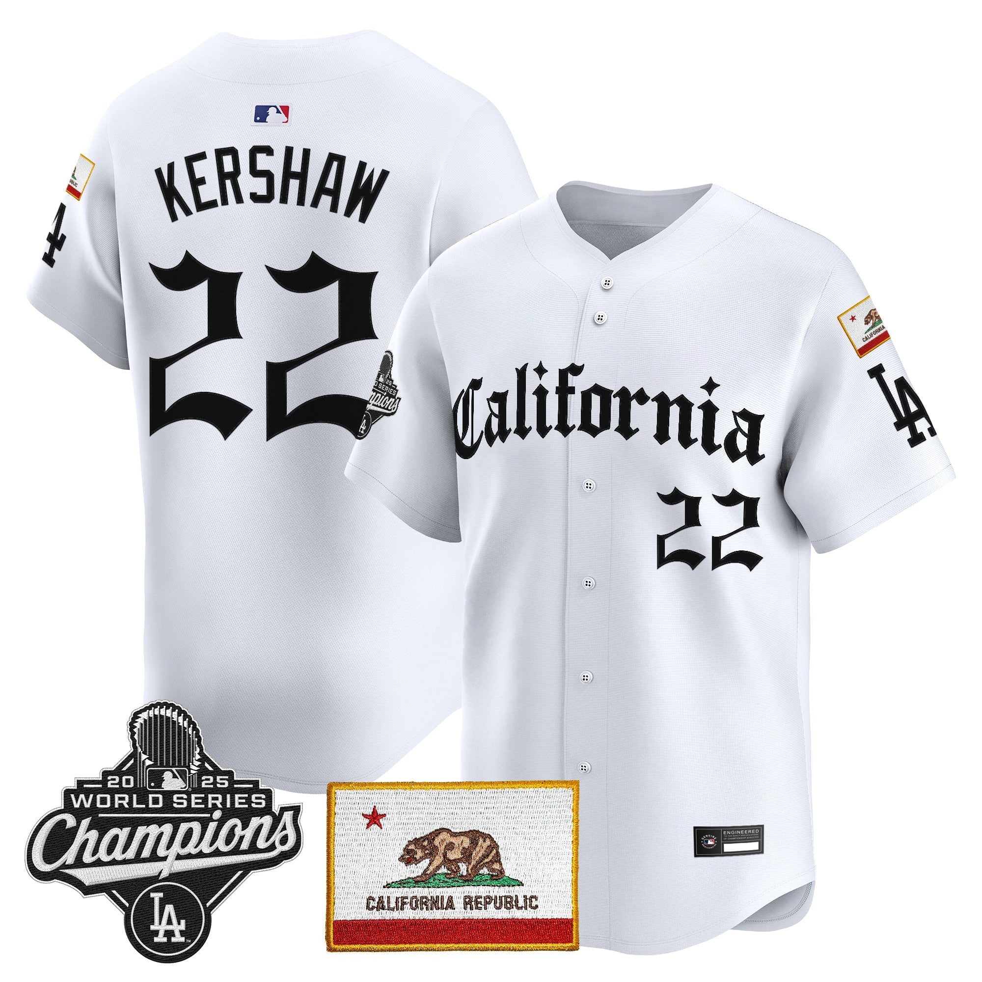 Men's Los Angeles Dodgers "California Gothic Edition" Vapor Premier Limited Jersey - All Stitched