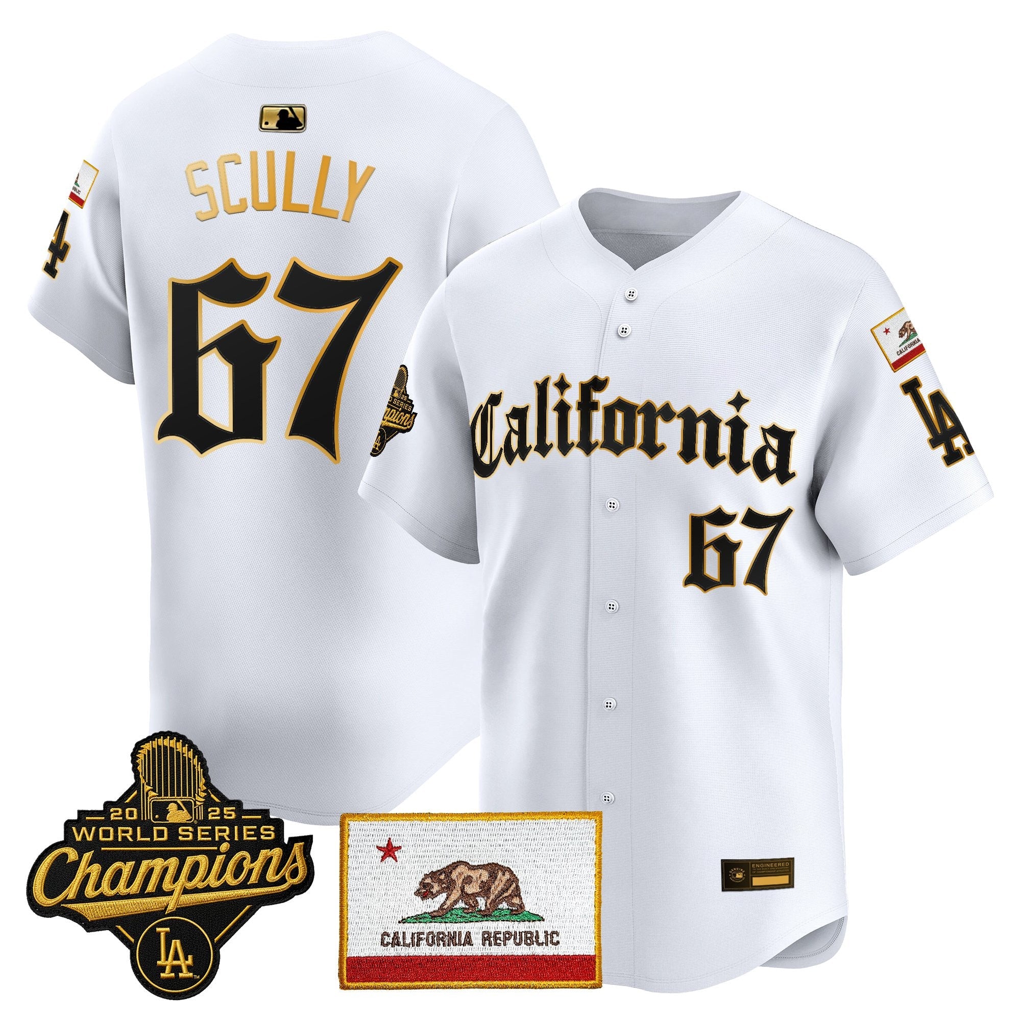Men's Los Angeles Dodgers "California Gothic Edition" Vapor Premier Limited Jersey - All Stitched