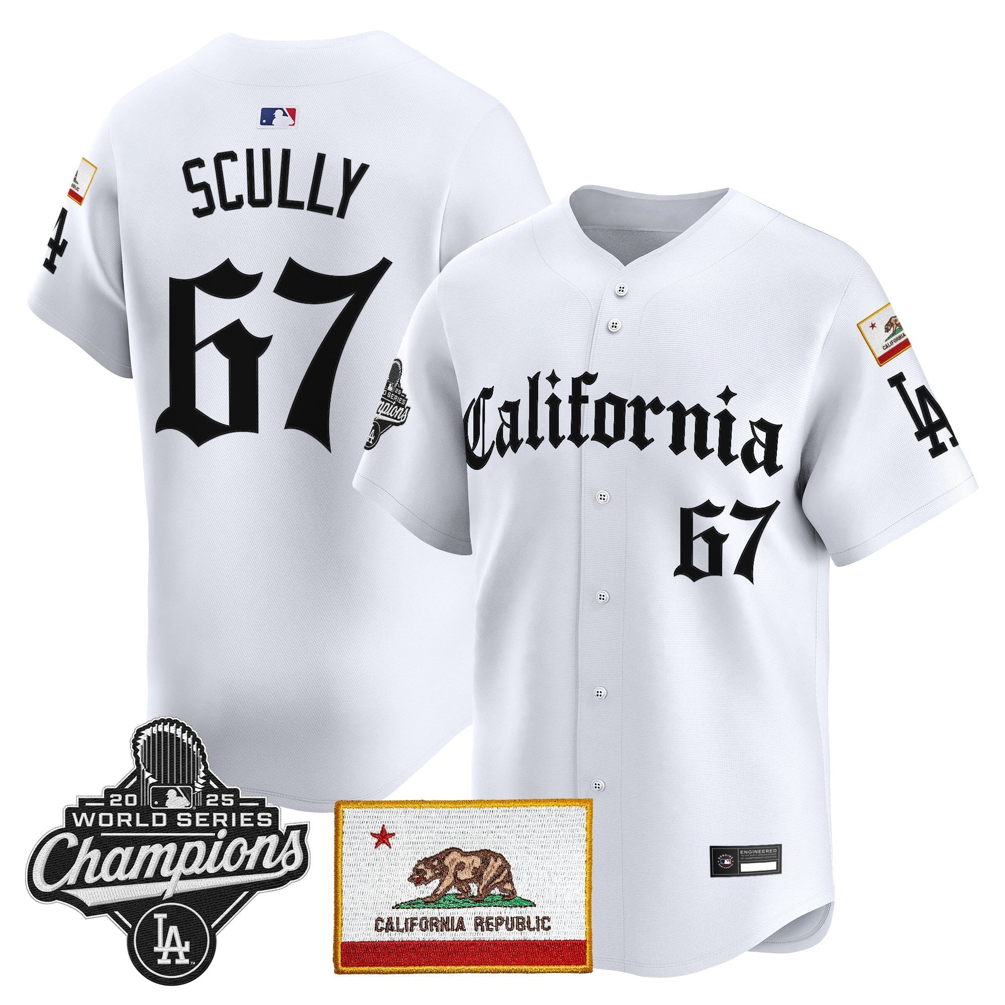 Men's Los Angeles Dodgers "California Gothic Edition" Vapor Premier Limited Jersey - All Stitched